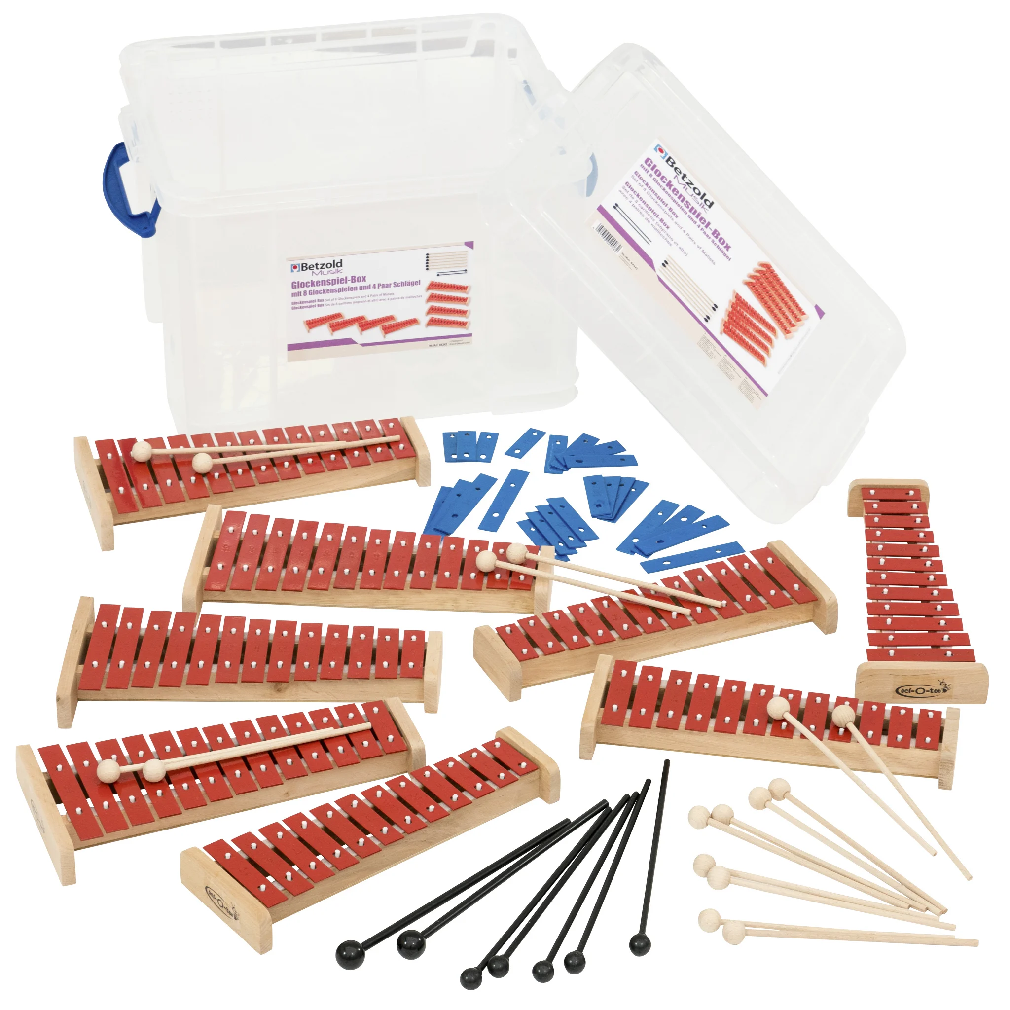 Holz xylophon, Xylophon Set, Schlägel, Spielen, Musikinstrument