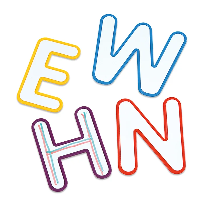 neon Buchstaben, E N H, neon Schild, bunte Buchstaben, Wanddekoration Buchstaben