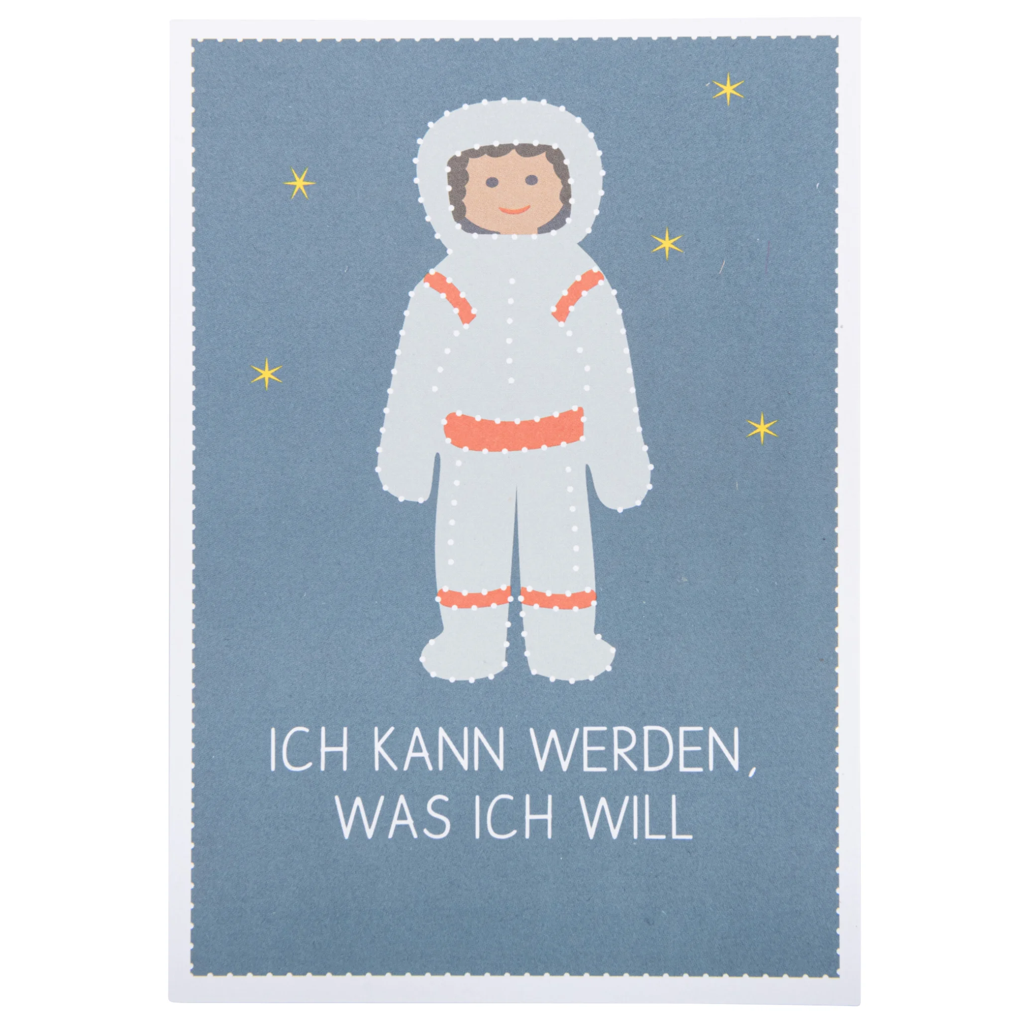 Astronaut, Kartenmotiv, Babykarte