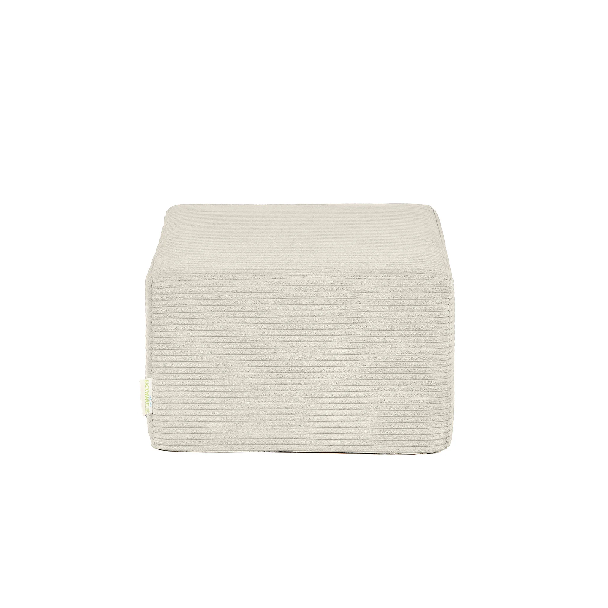 Kiga-Hocker mit Cordbezug, Cord Dünenbeige 8622