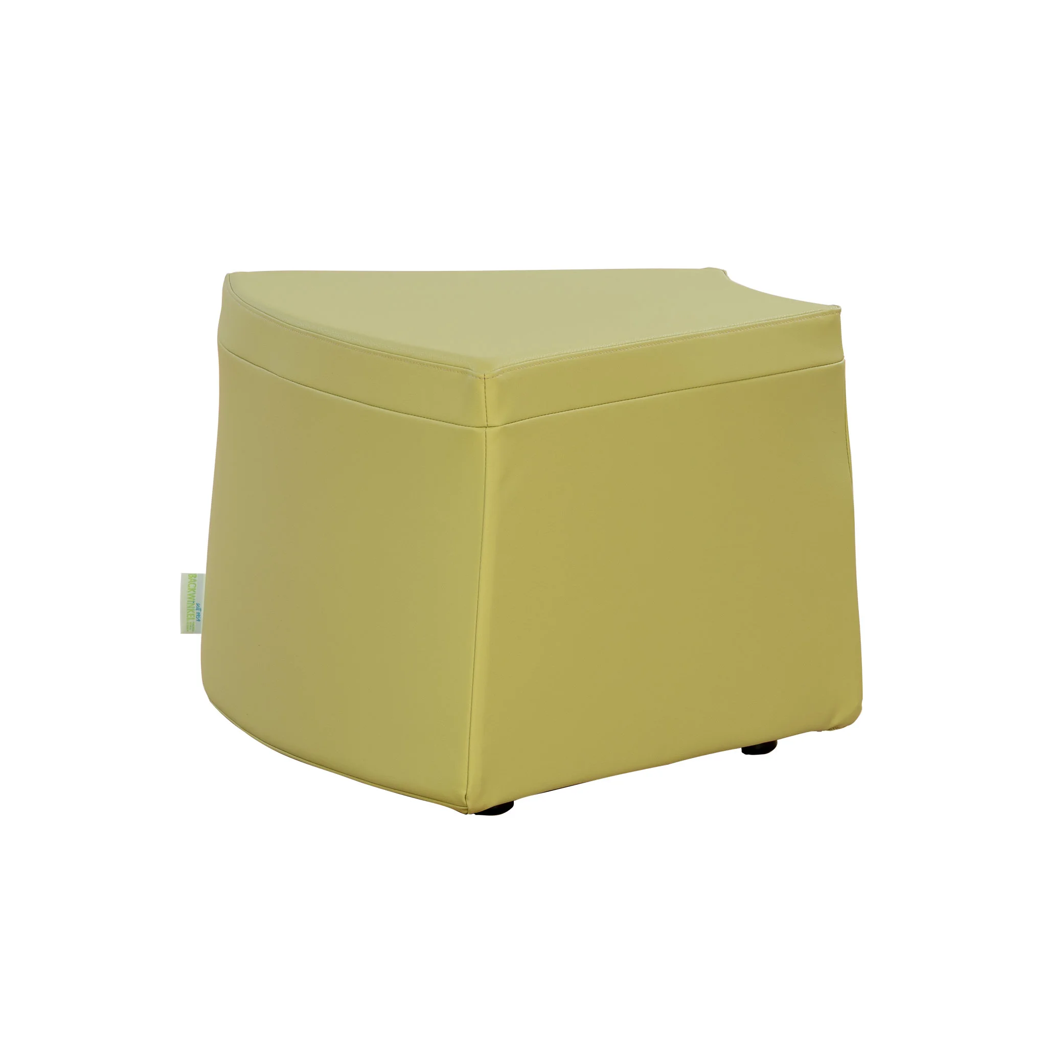 Sitzwürfel, Pouf, Beige, Kunstleder, wohnen