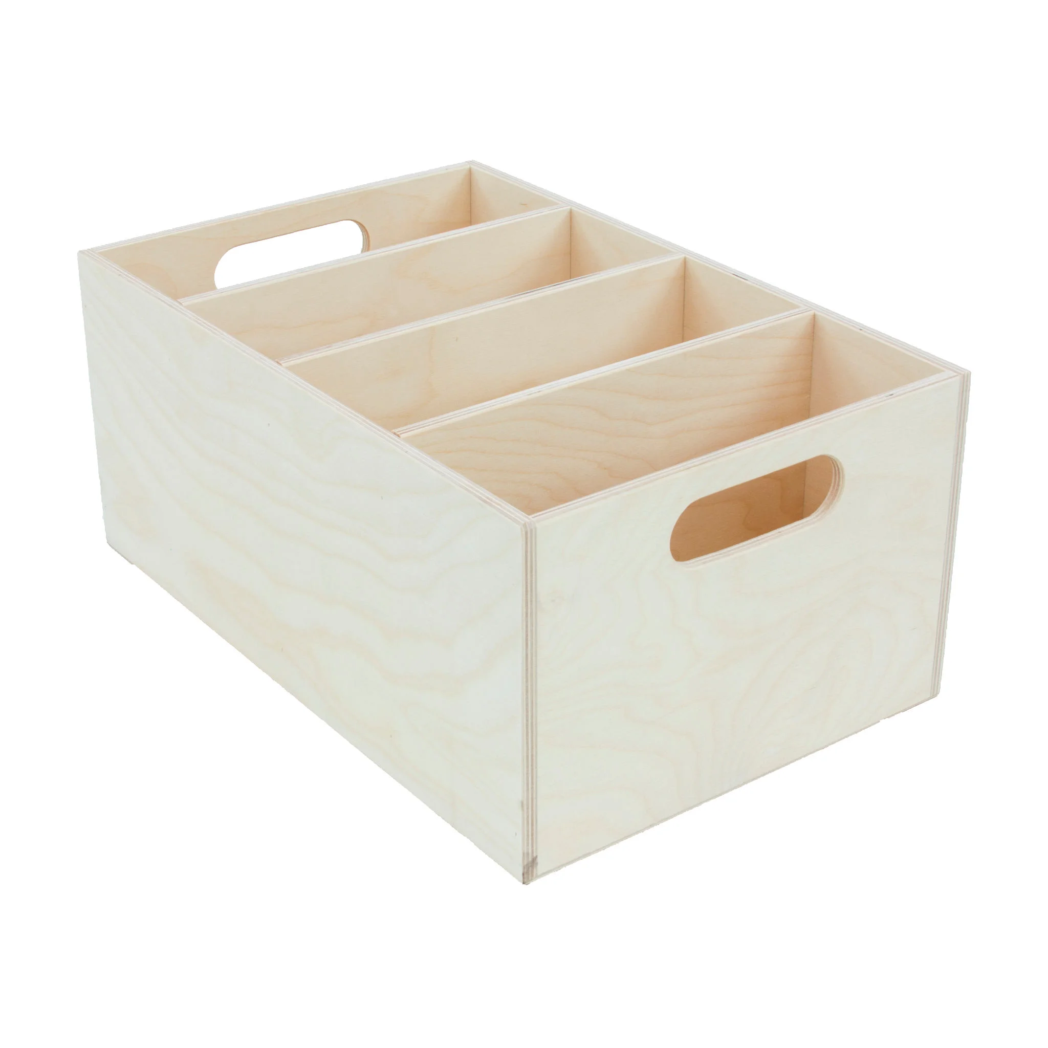 Holzbox, Aufbewahrungskorb, Aufbewahrungsbox, Holzbox mit Fächern, Trennerbox