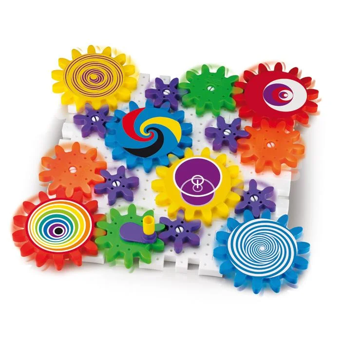 Spielzeug, Zahnrad, Puzzleteil, Bunte Zahnräder, Konstruktionsspielzeug