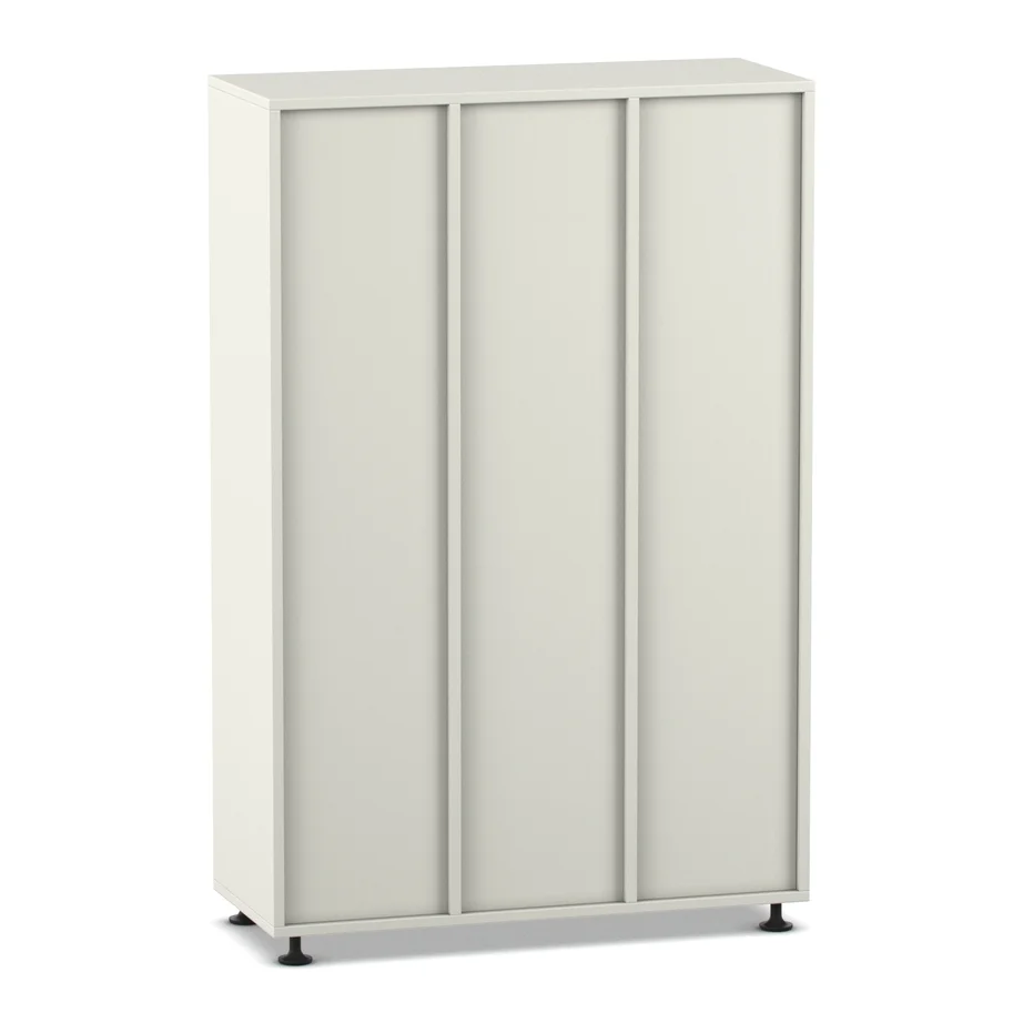 Schrank, Kleiderschrank, Moderner Schrank, Spiegelungsfront, helle Farbe