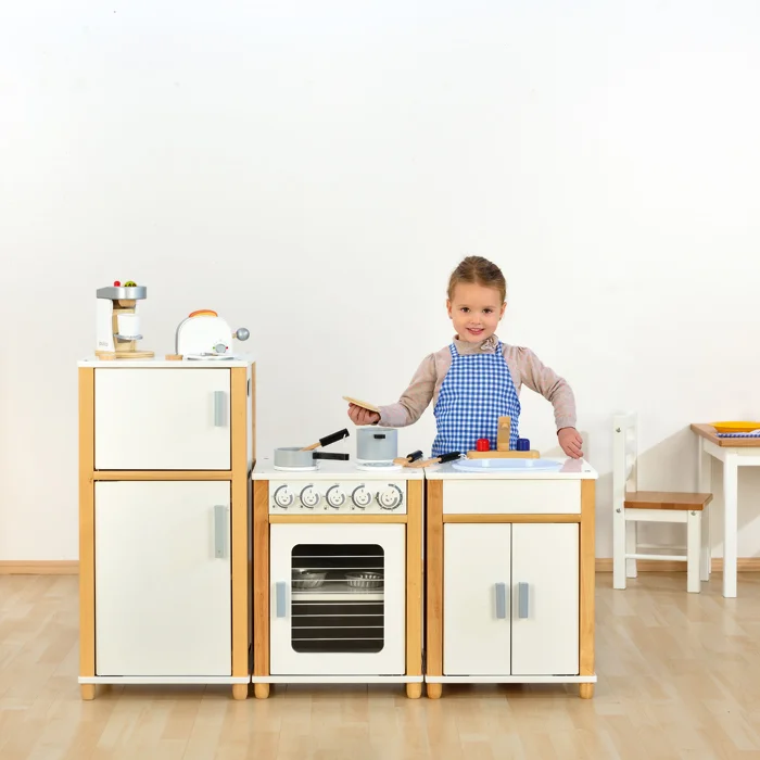 Küche, Spielküche, Kindergarten, Kochset, Holzspielzeug