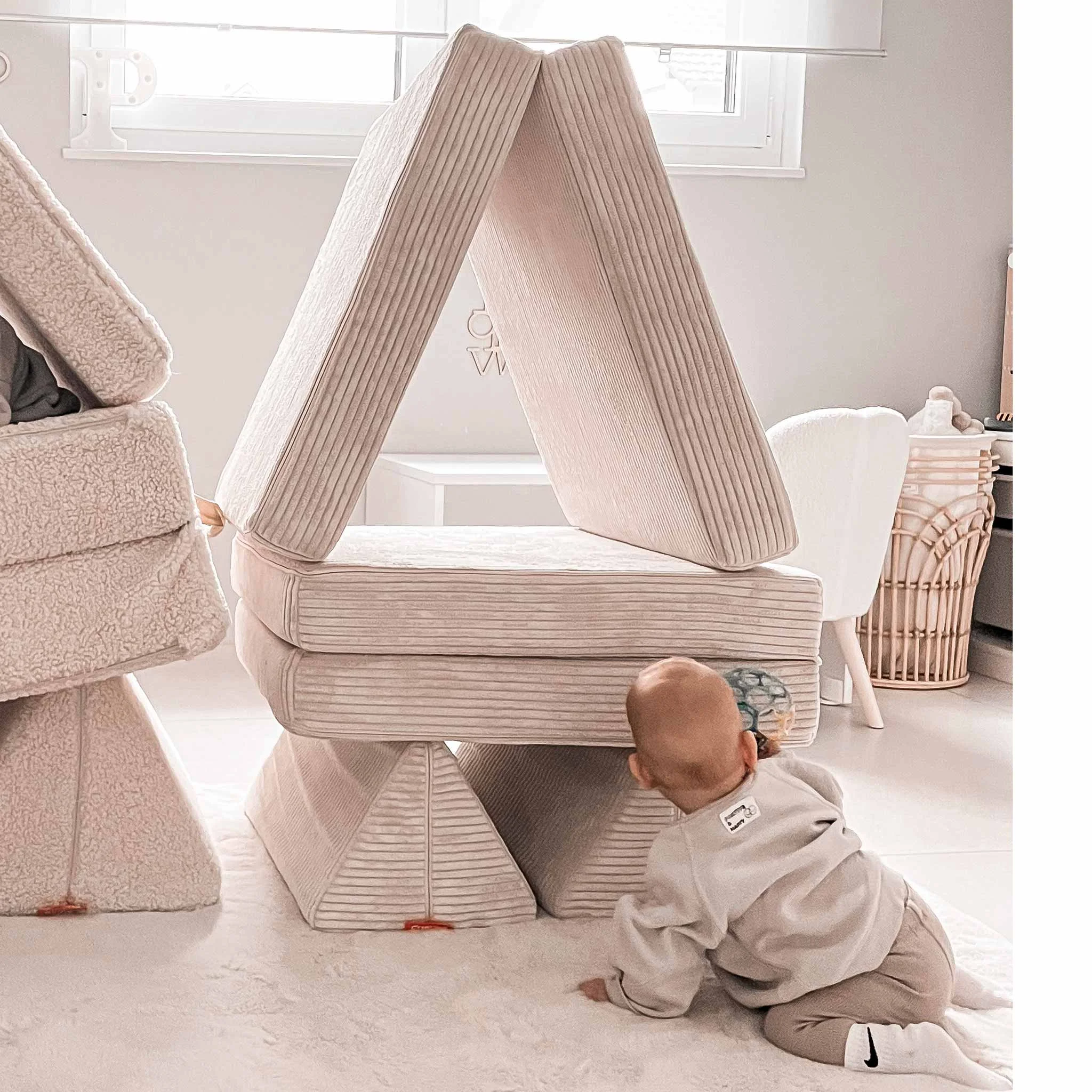 Kuschelmatte, Kraal-Matte, Spielmatte, Samtig, Kinderzimmer