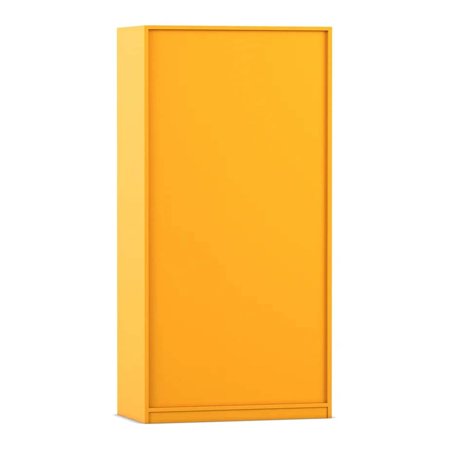 Schrank, Schranktür, orange, minimalistisch, Küchen- oder Kleiderschrank