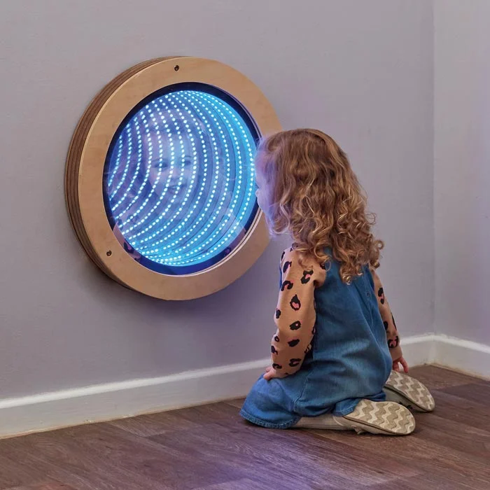 LED-Panel, Blue Light, Kind, Bodenmontage, Kreisfenster