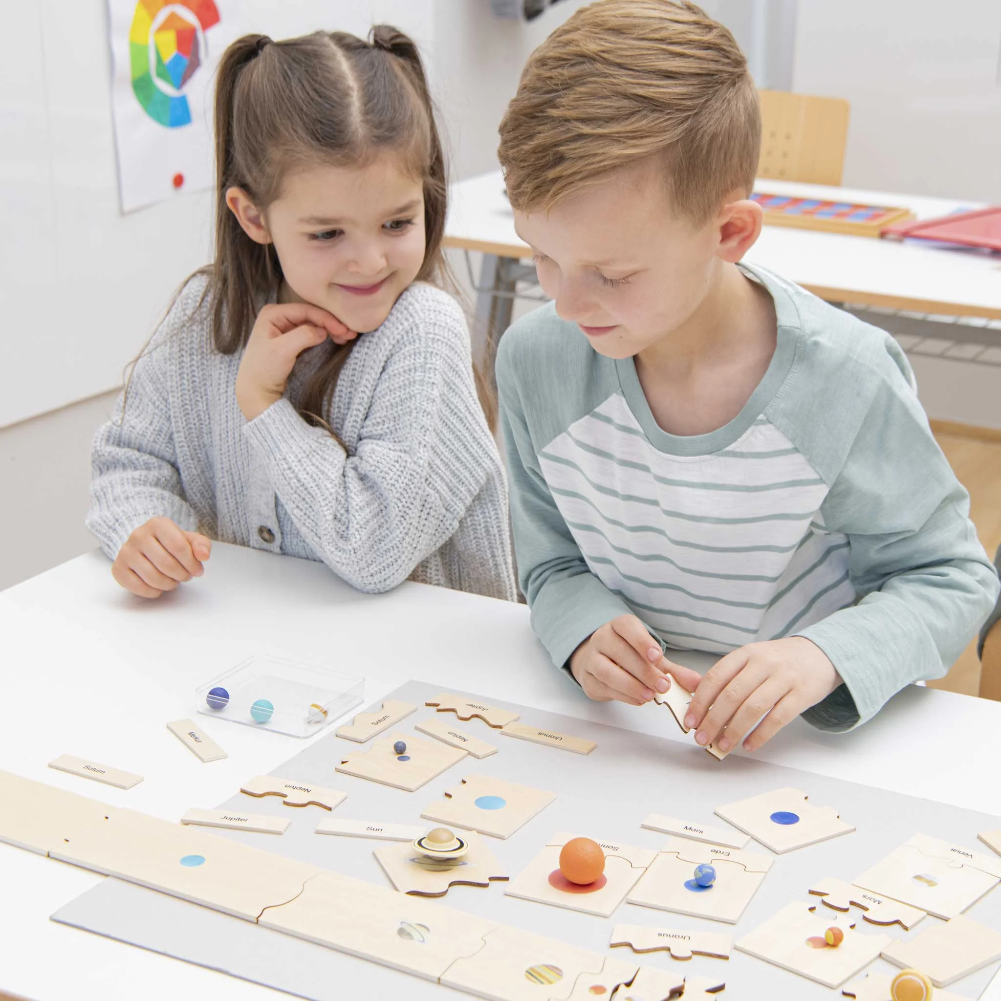 kinder, haptisch,  Brettspiel, pädagogisch, Holzstücke