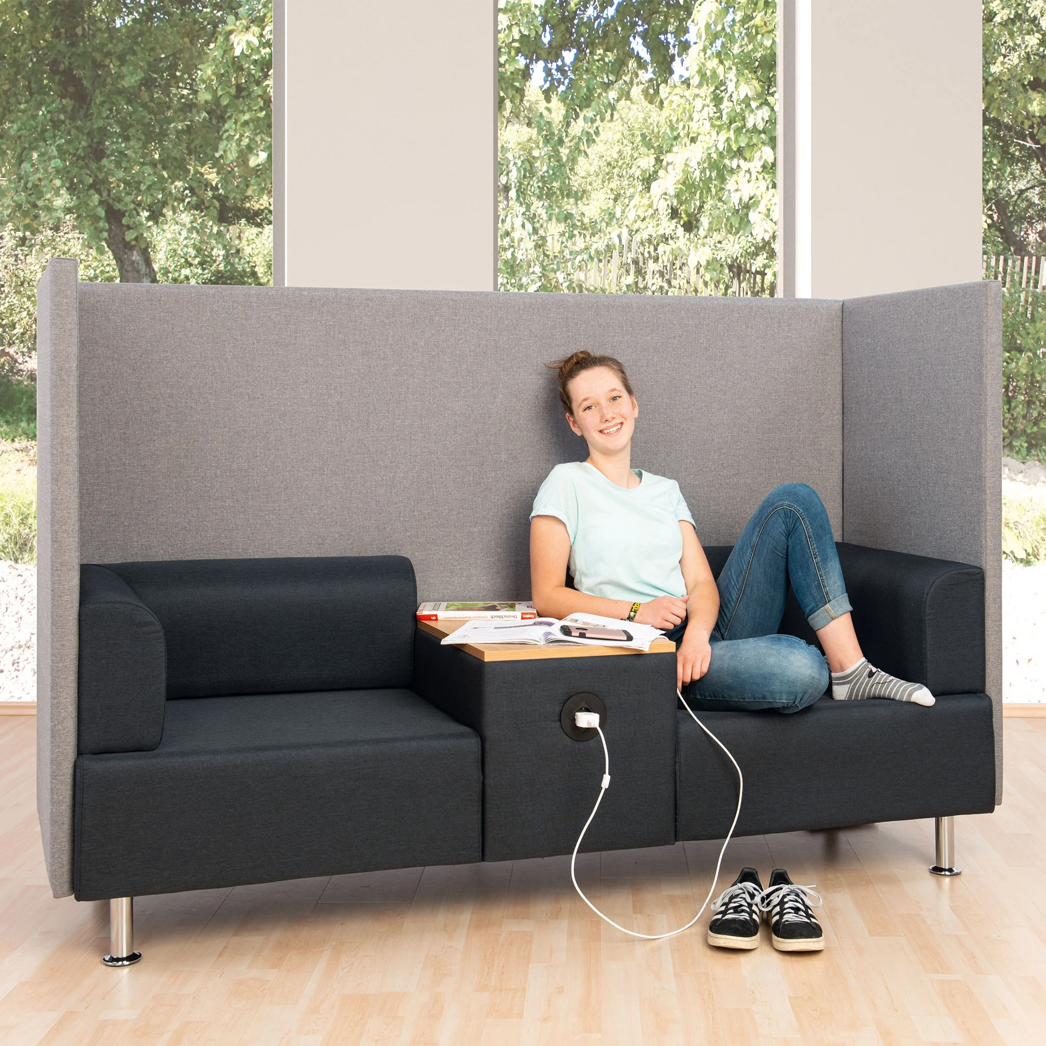 Be Soft Rückzugssofa, Blau