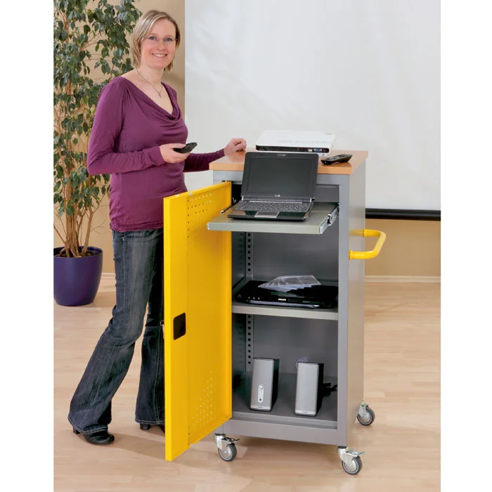 Multimedia-Tower, RAL 1023 verkehrsgelb