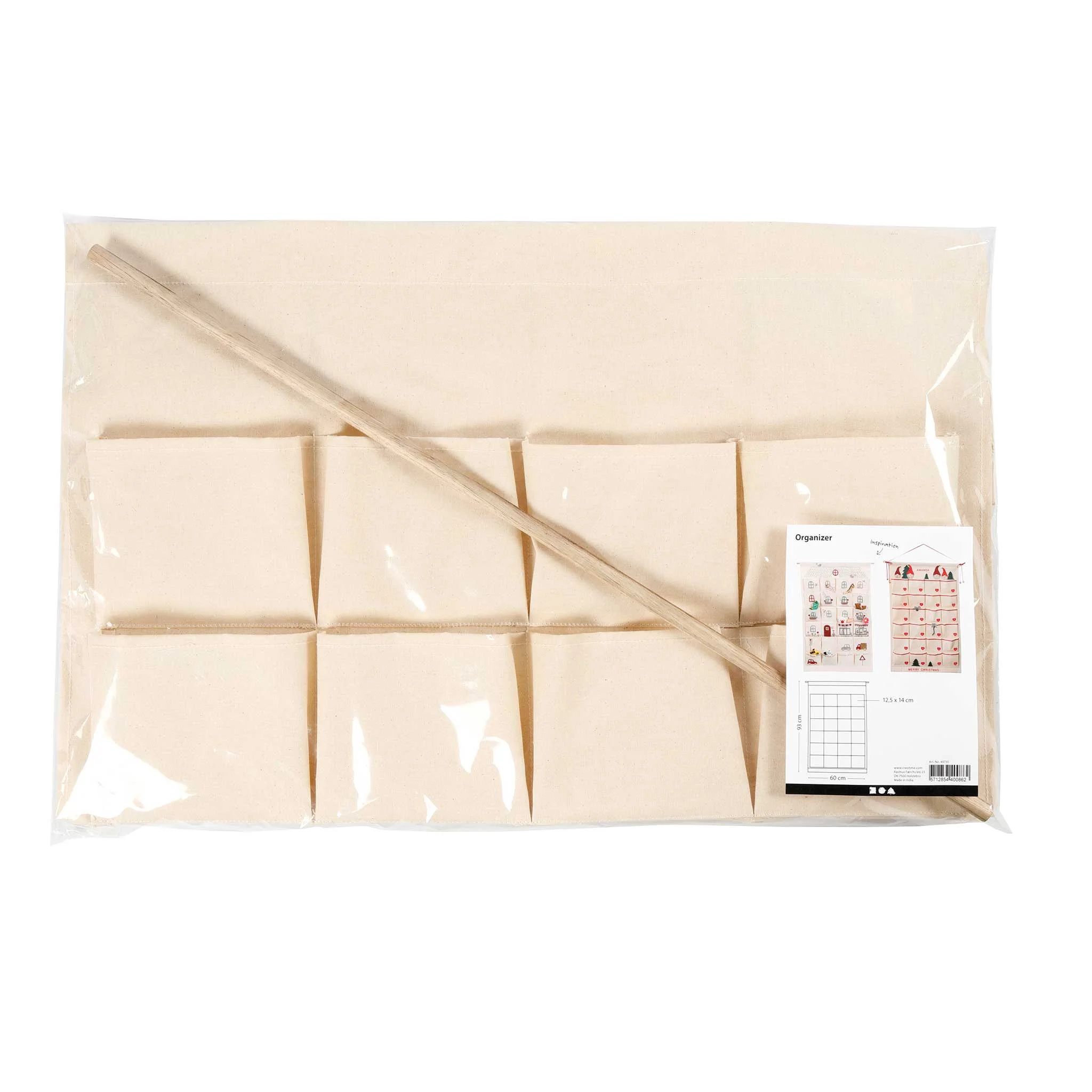 Organizer, pocket organizer, paper bags, kraft, set