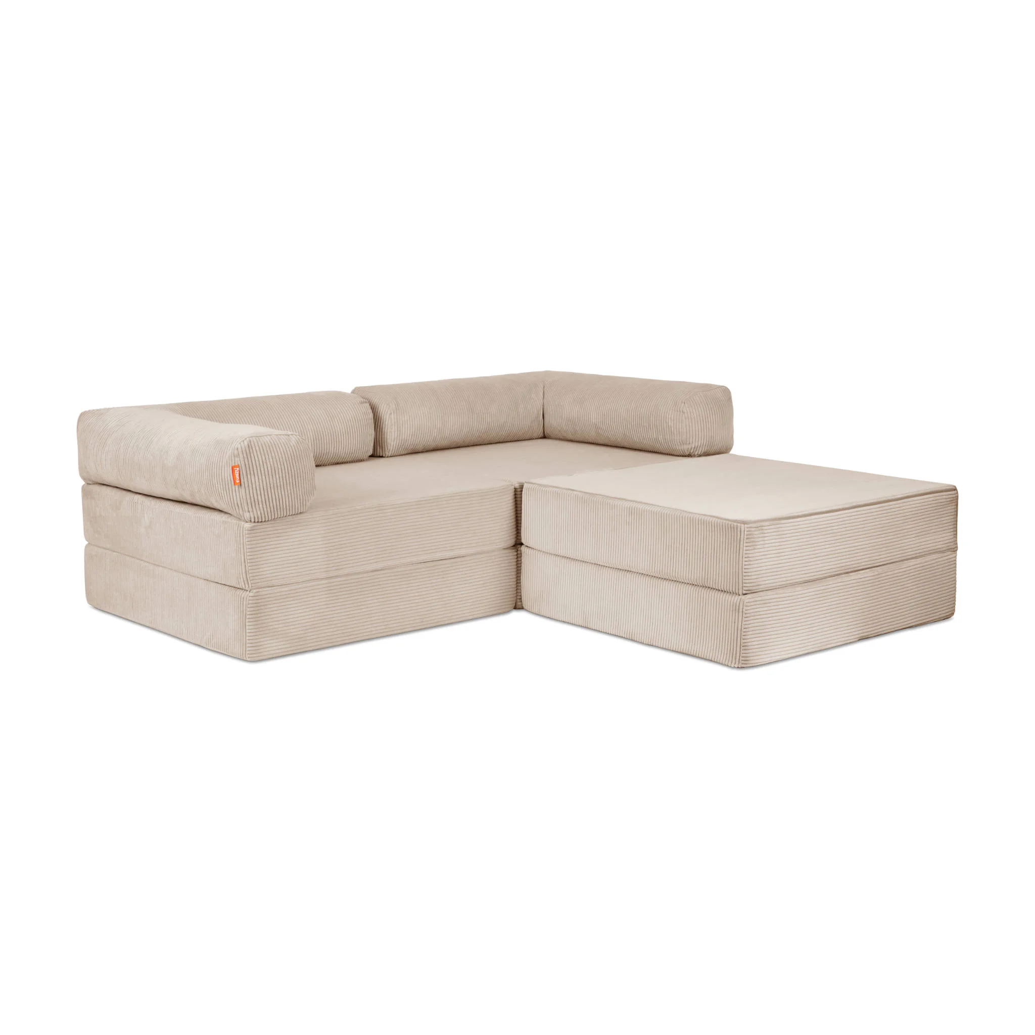 Funzy Ecksofa 2-Sitzer, Creme Beige