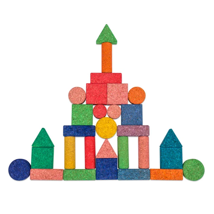 Bausteine, Puzzlesteine, Klemmbausteine, Farbsteine, Sizilien-Steinbau