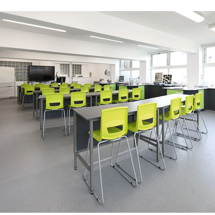 Schreibtischstuhl, Klassenzimmer, Hochschreibtisch, Konferenzraum, Grau-Grün