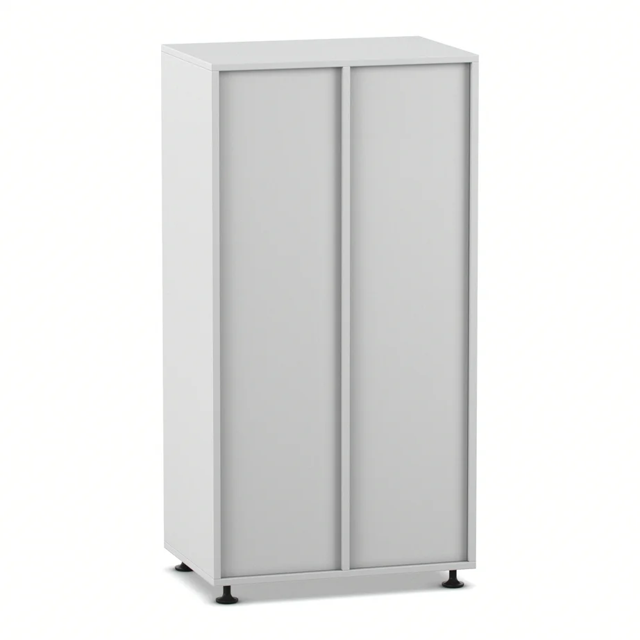 Schrank, Aufbewahrung, Schiebetürschrank, Grau, Hochschrank