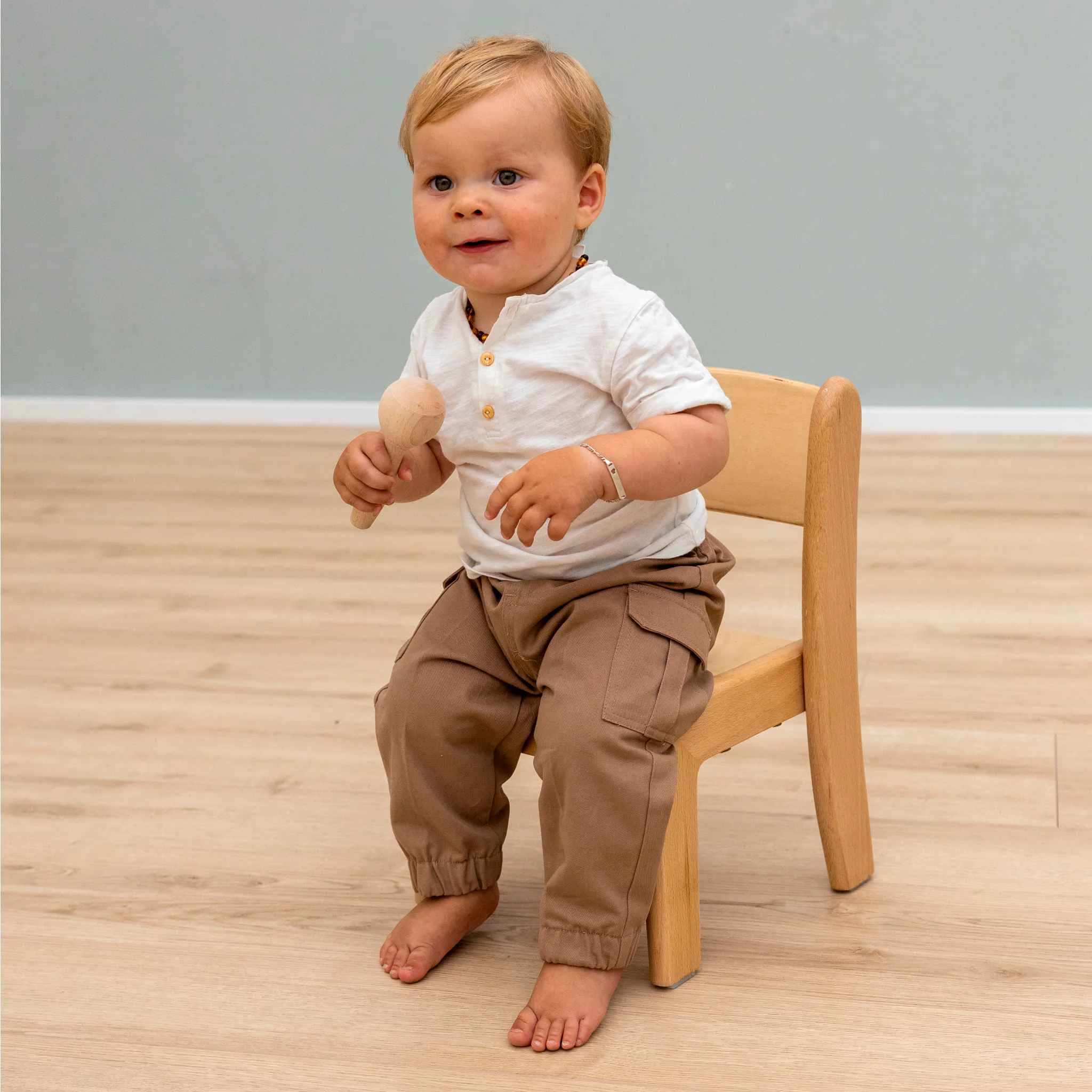Kleinkind, Kleidung, Hose, Bündchenhose, Holzspielzeug
