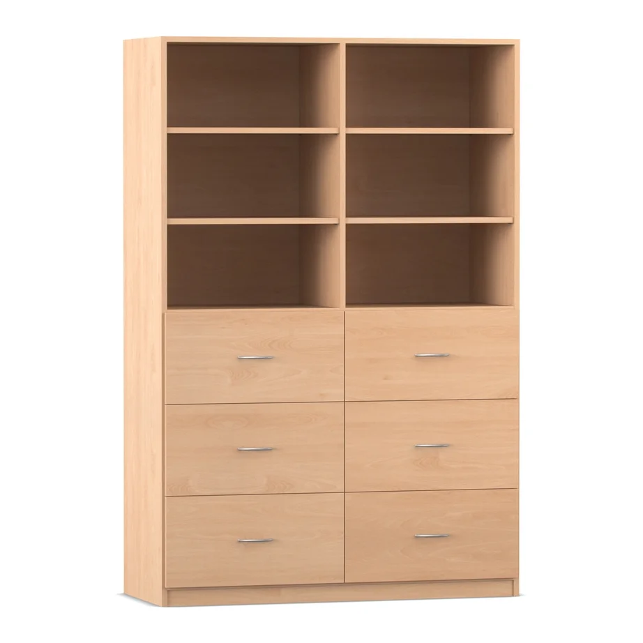 Hängeregister-Schrank, 190 x 126,4 cm, Buche hell
