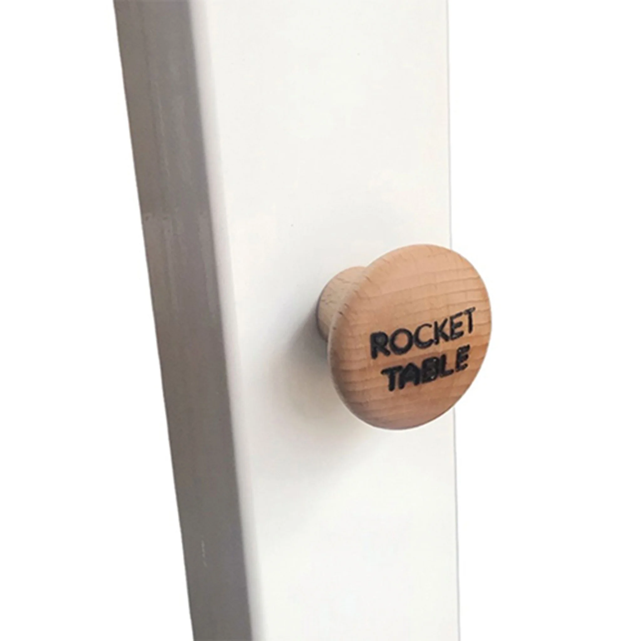 Rocket-Tisch, Haken-Taste?, Holzknauf, Beschläge?, brauner Rundknopf