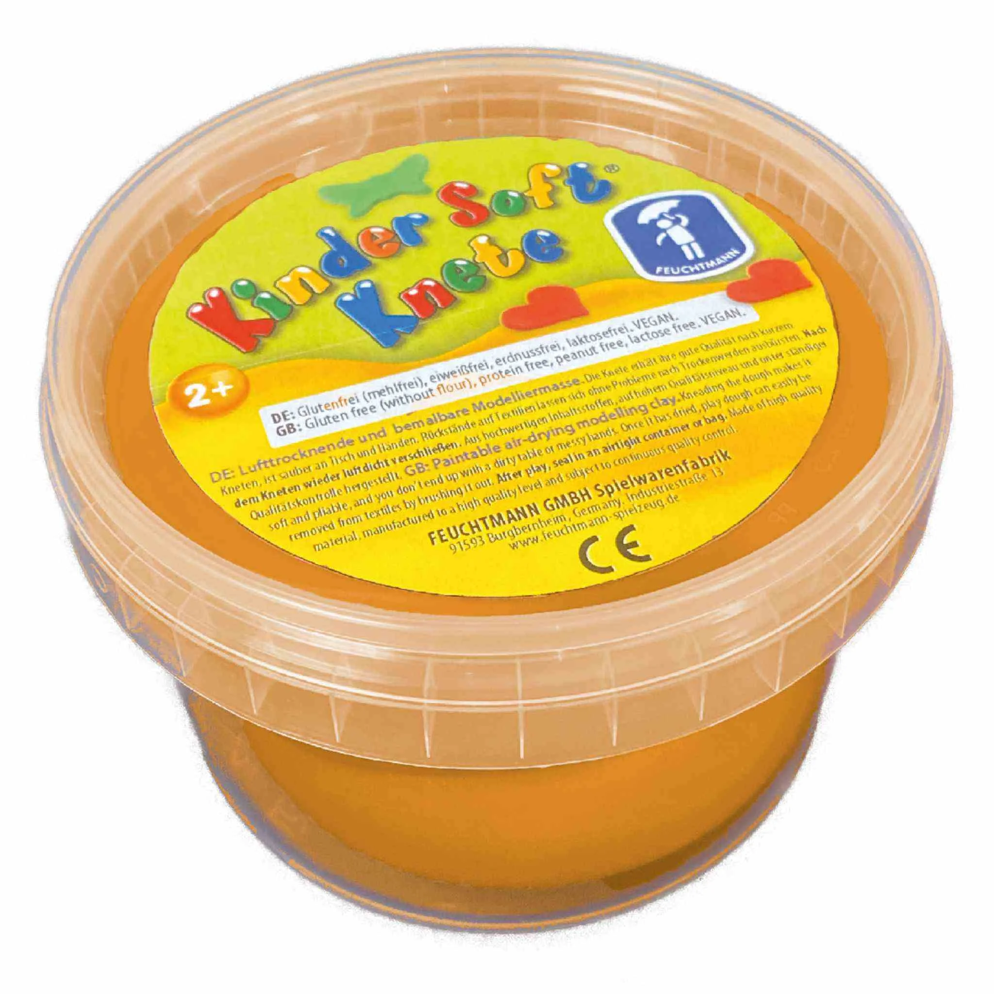 Knete, Kinderknete, Soft, Orange, Töpfchen