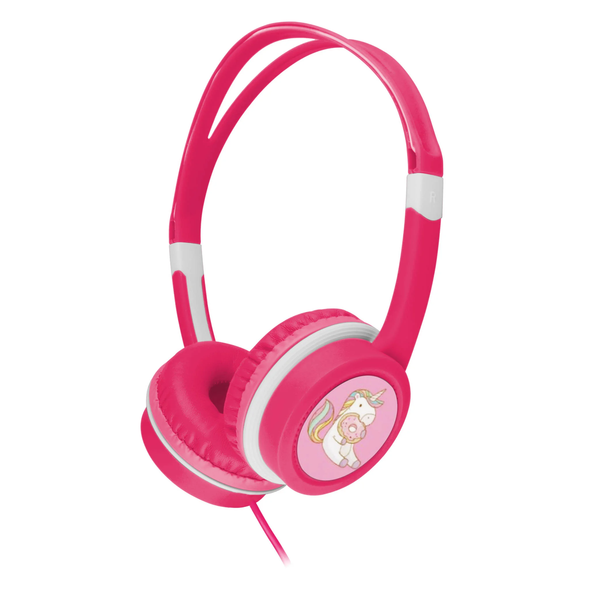 Kopfhörer, Over-Ear, Pink, Kinderkopfhörer, Einhorn-Design