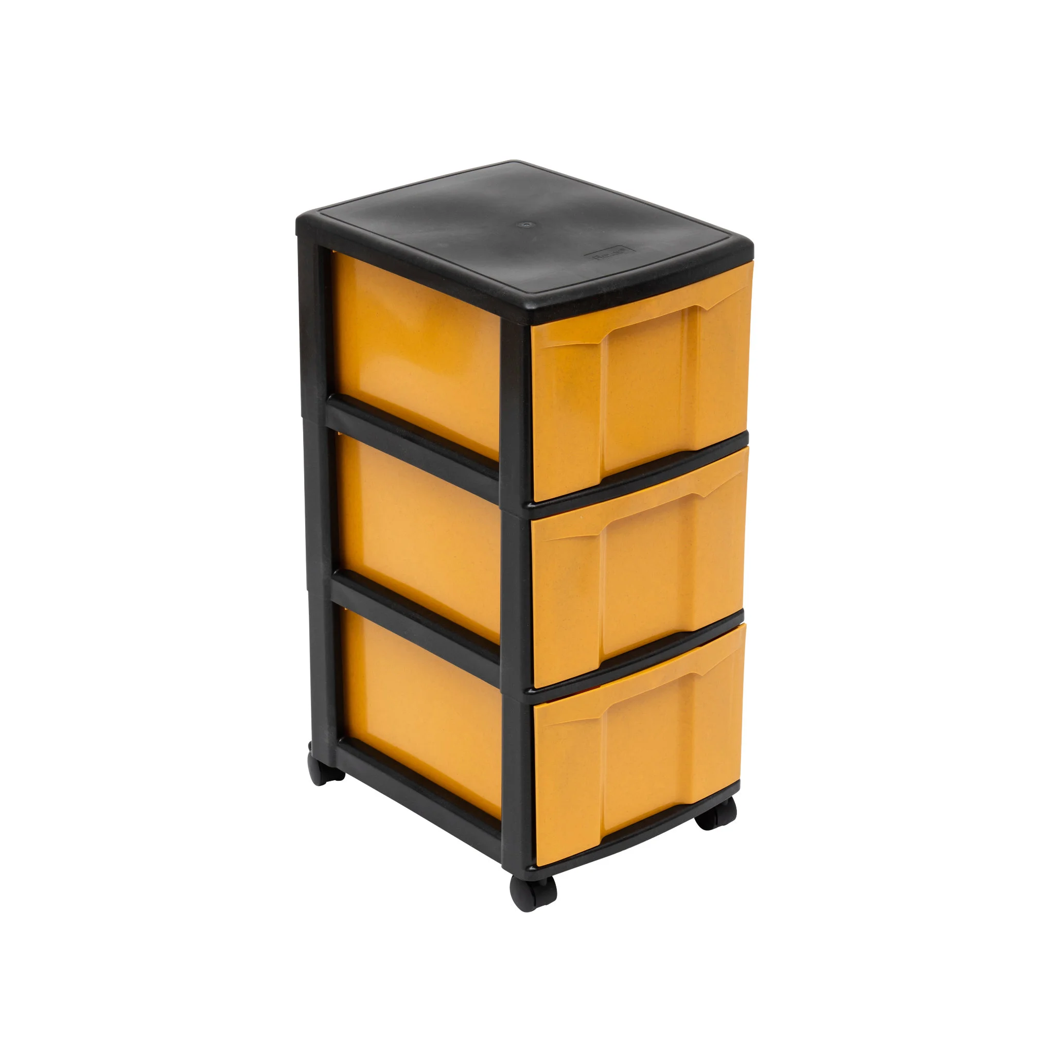 Flexeo® Container-System mit 3 hohen Boxen, Schwarz