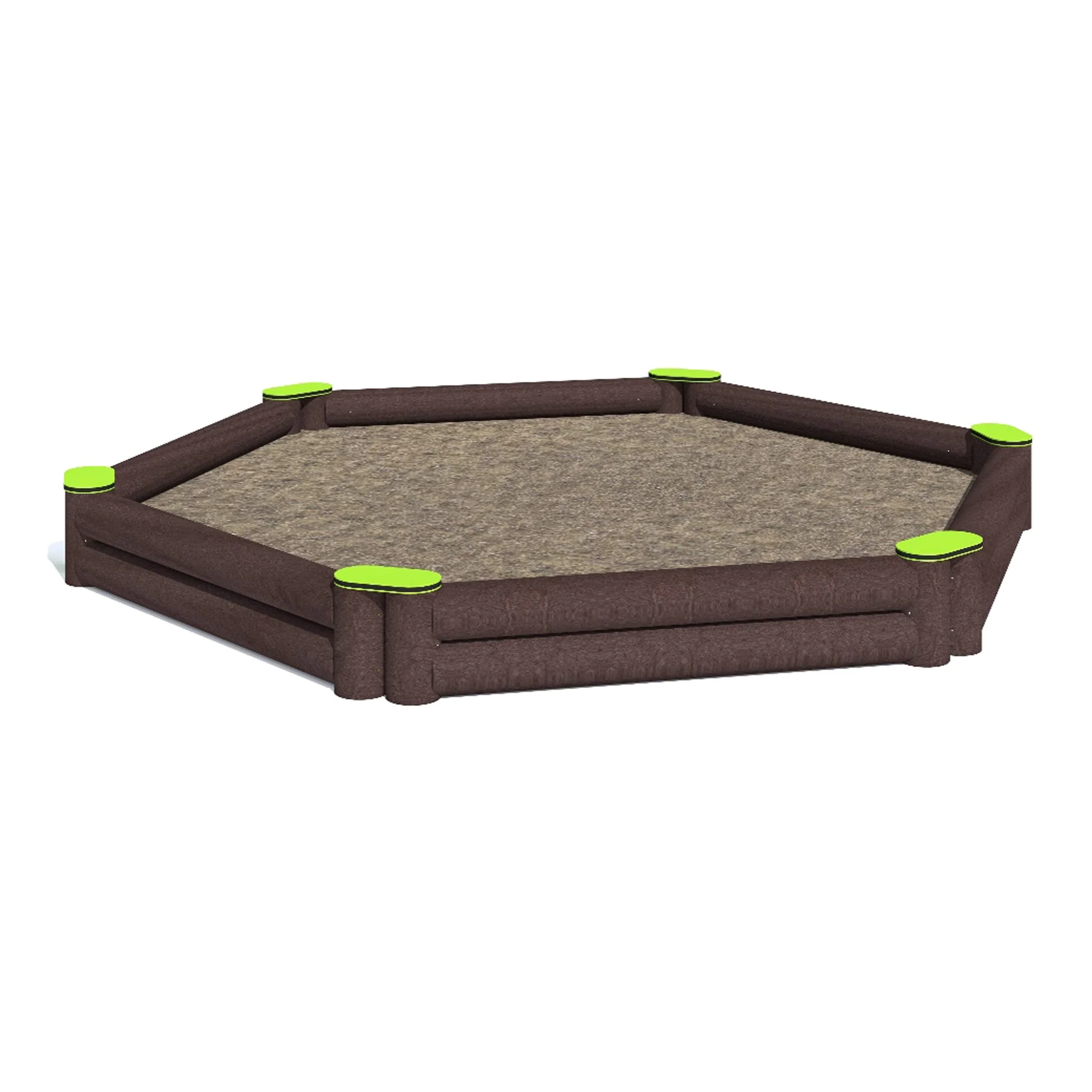 Hochbett-Laufstall, Sandkastenboden, Braun, Kakteenform?, Sicherungsbretter?