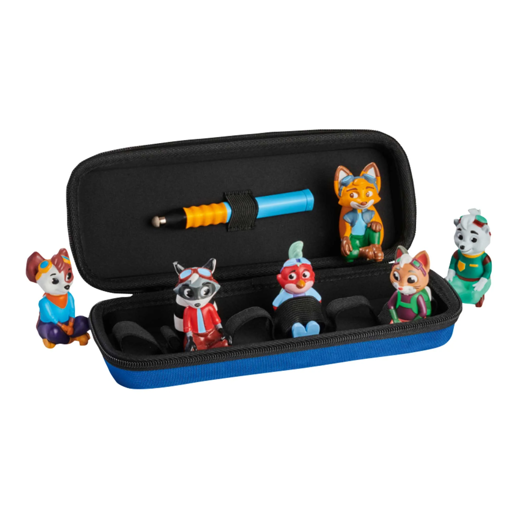 Schreibtischspielzeug, Knete Figuren, Fantasie Figuren, Spielzeugfiguren, Stiftetasche Set