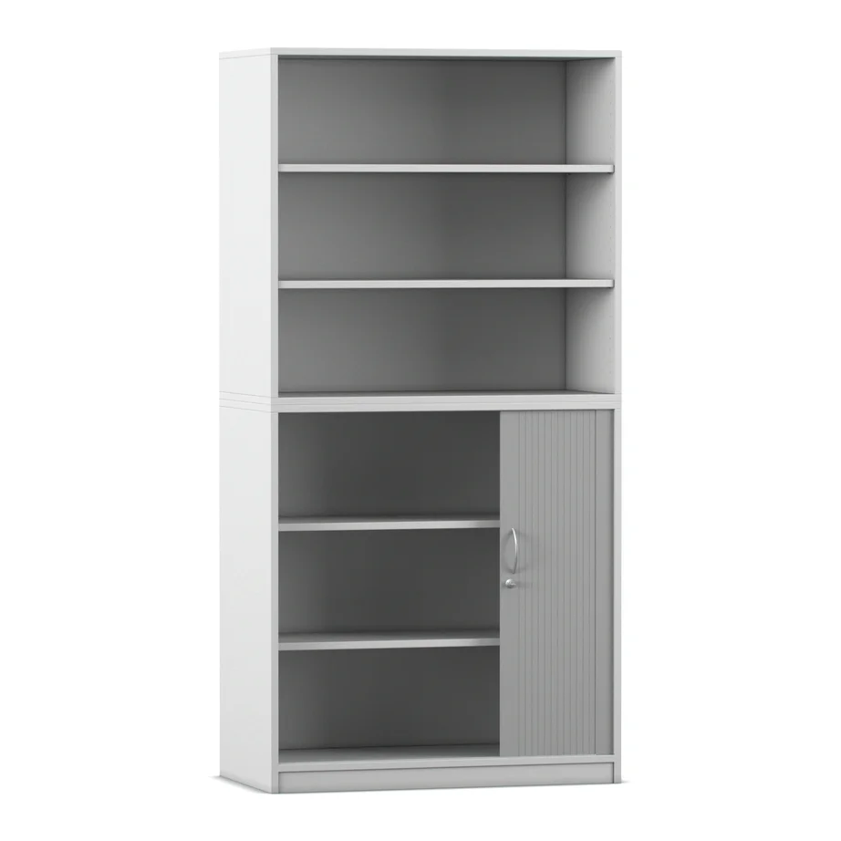 Regal, Bücherregal, Aufbewahrung, Holzregal, Schrank mit Türen