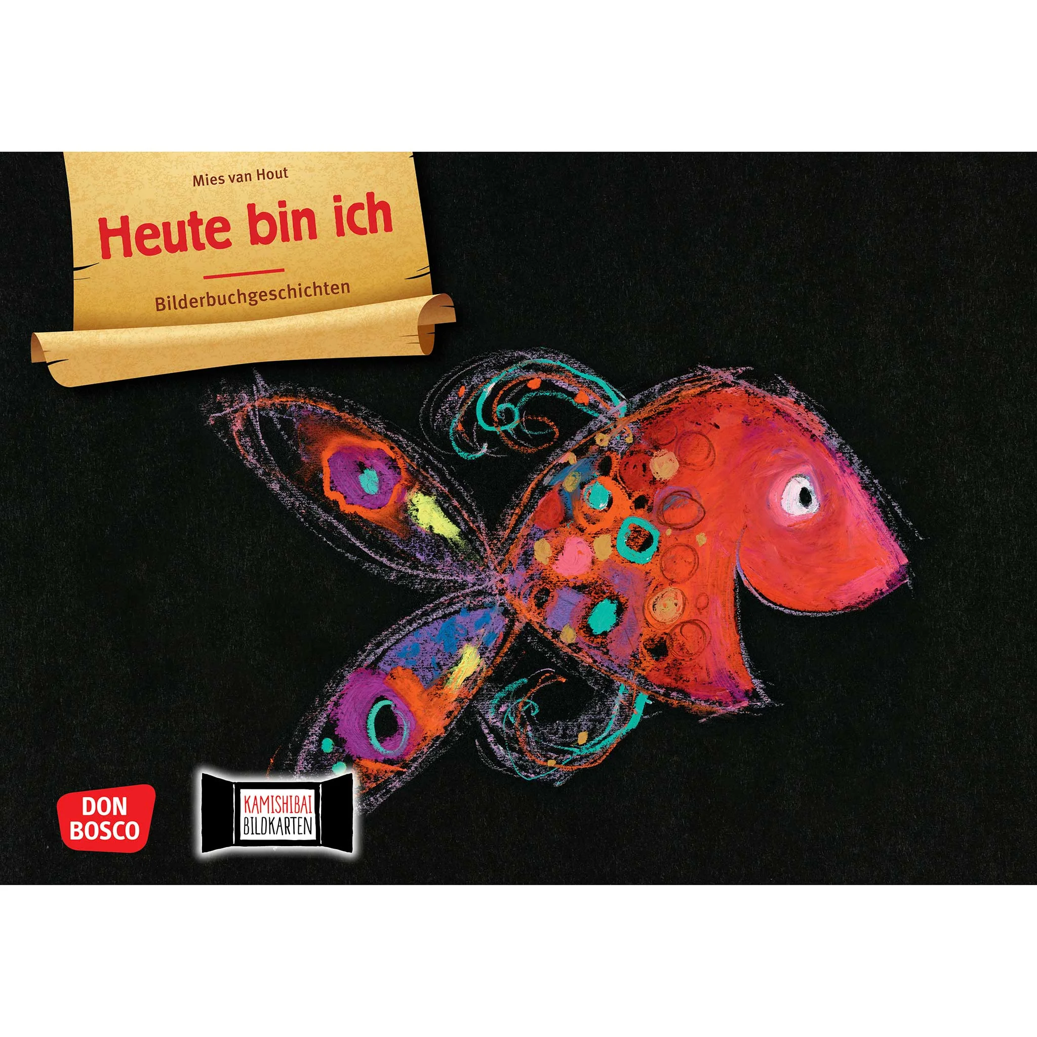 kindermalbuch, fisch, farbig, kunstwerk, kohlepapier