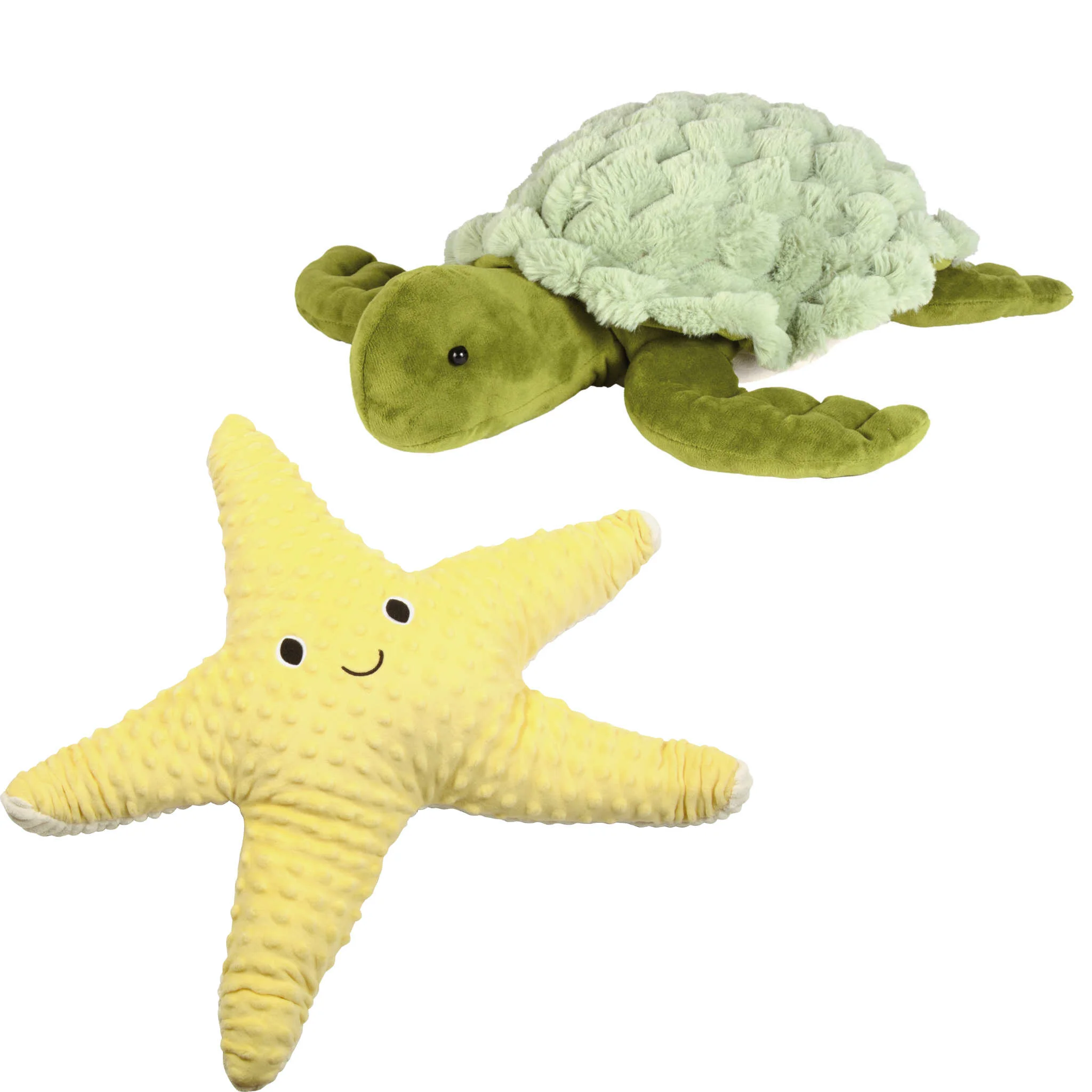 Plush-Tier, Schildkrötenform, Kuscheltier, Stern-Plushie, Gelb, Grün, Stofftier
