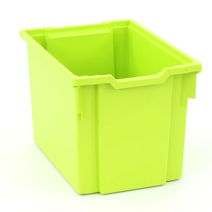 Kasten, Aufbewahrung, Kunststoff, Neon-Grün, Offen