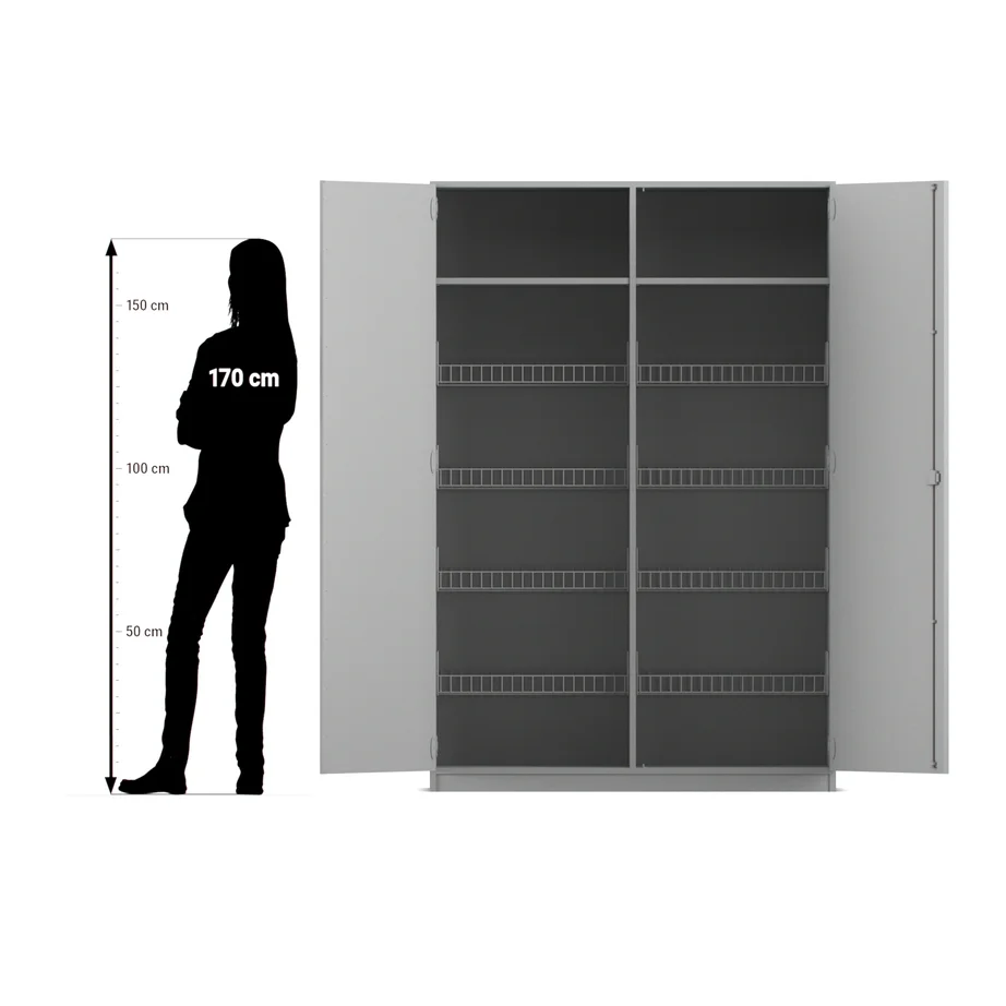 Schrank, Metallschrank, Küchenschrank, Regal, Garderobe
