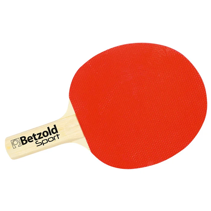 Tischtennis-Schläger, Paddle, Holzgriff, Rot, Auflage
