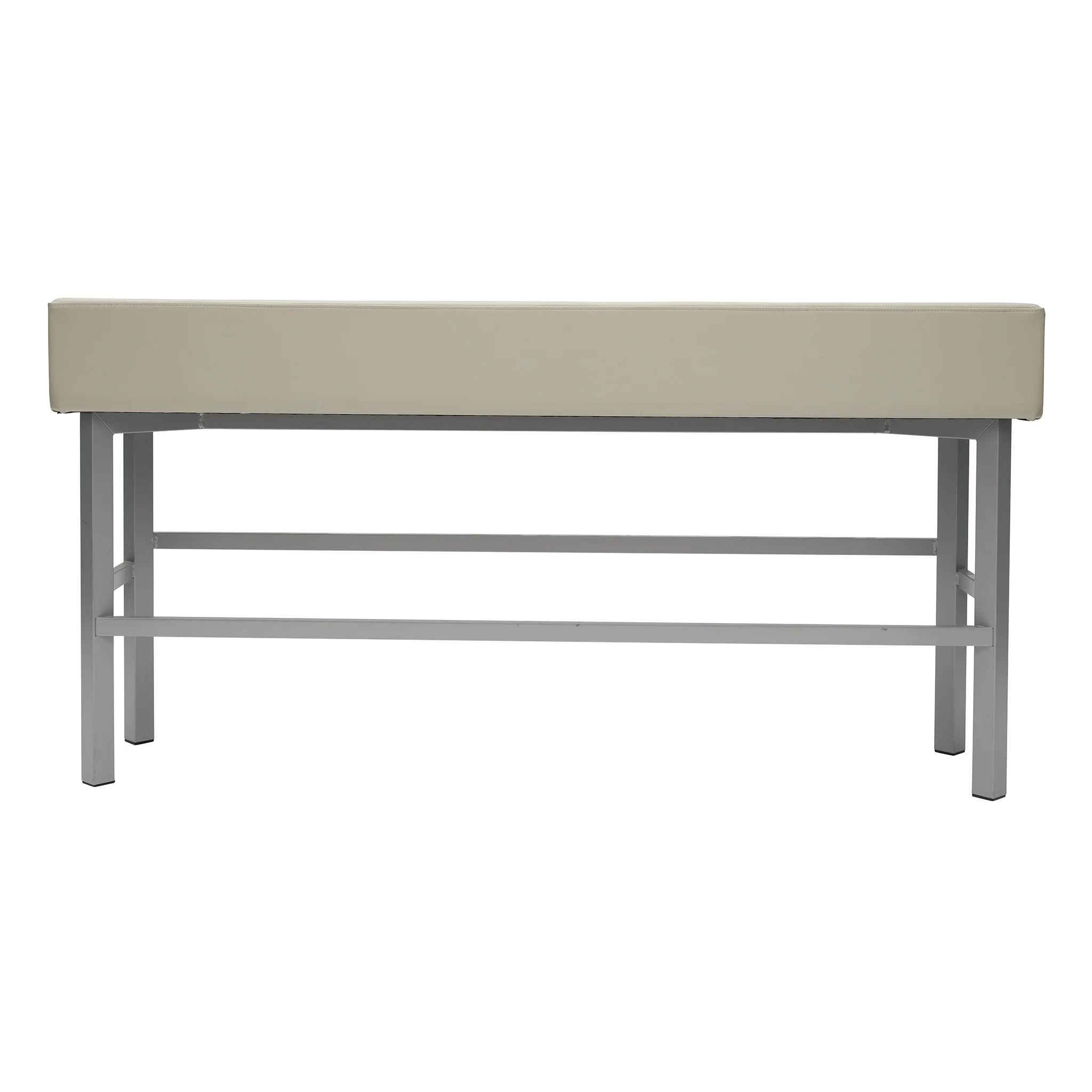 Sitzbank, Beige, Stahlgestell, Polsterbank, Garderobenbank