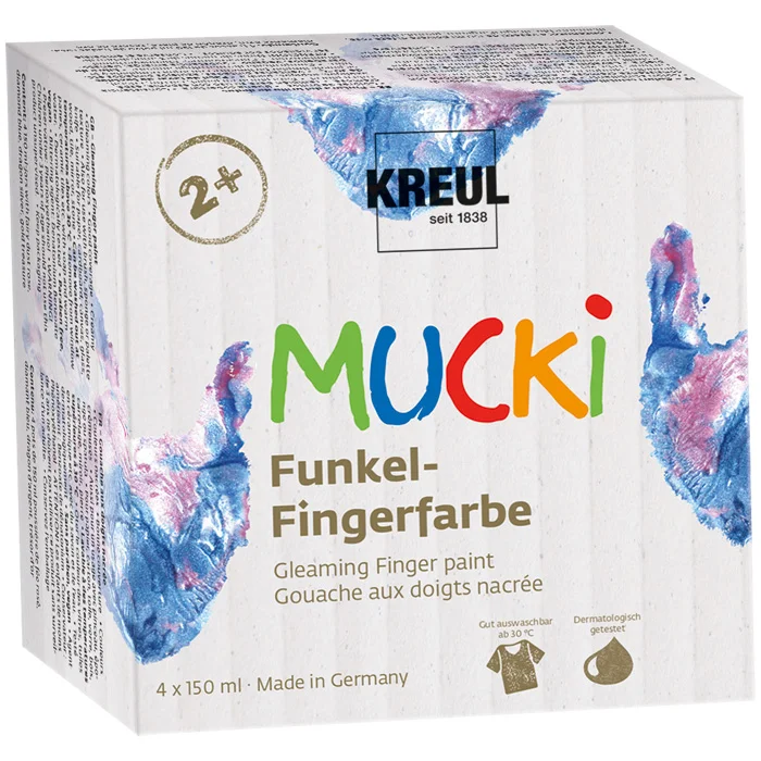fingerpaint, Gouache, KIDS-PAINT, Farbset, Boxset