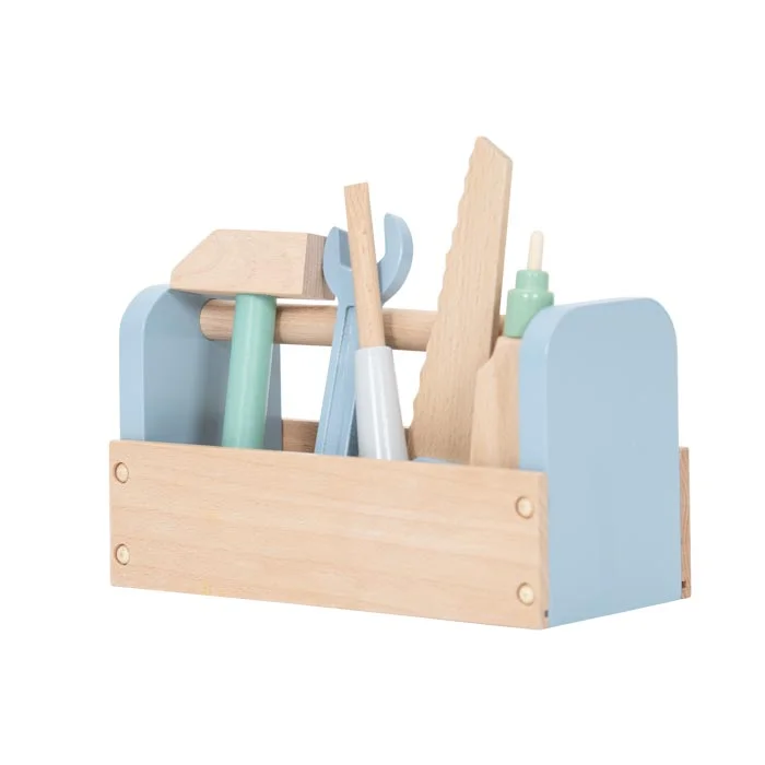 Holzspielzeug, Werkzeugset, Kleinkind-Spielzeug, Holzwerkzeug, Holzbox