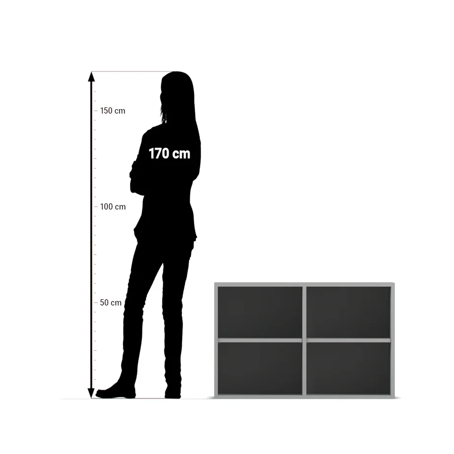silhouette, person, standing, measurement, panel