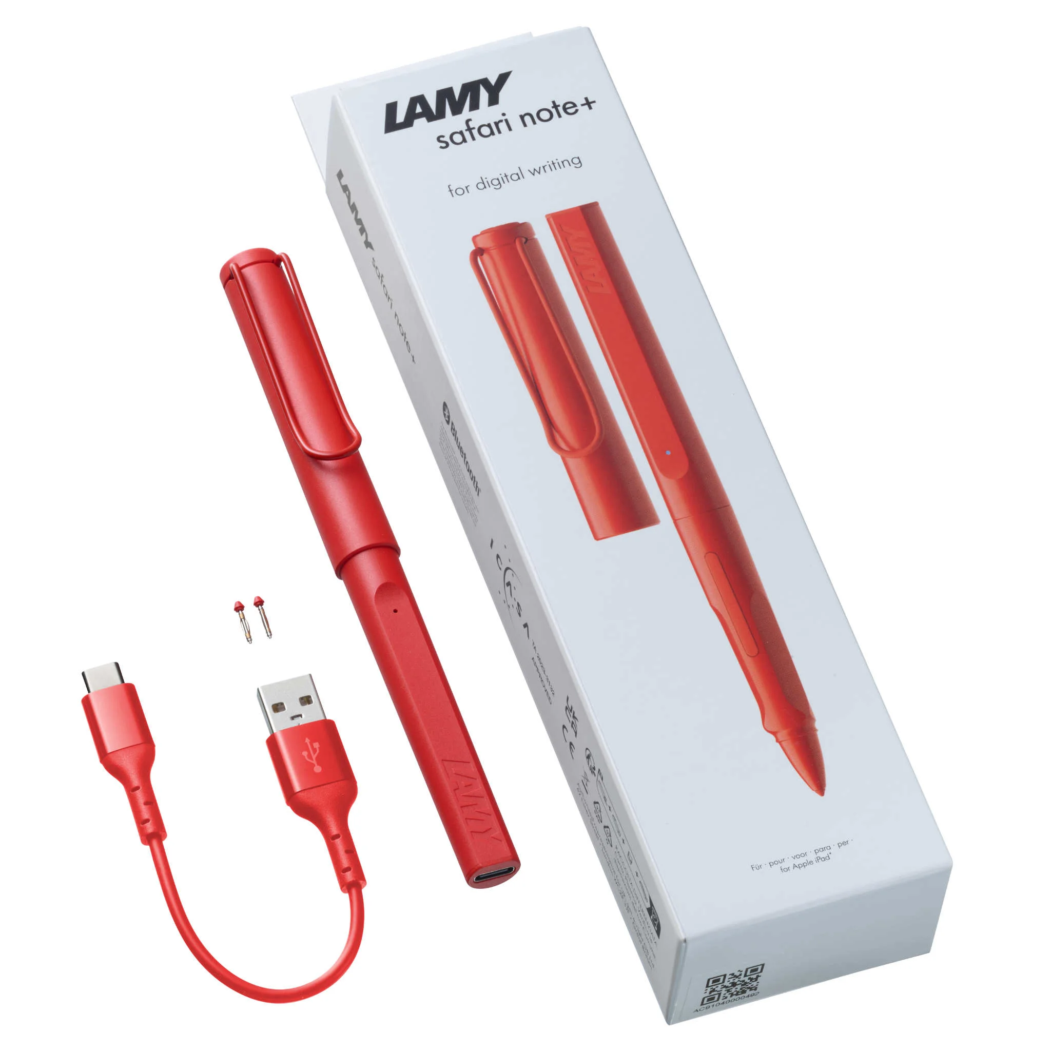 Kunststoff, Stift, Adapter, USB-C, rote Farbe