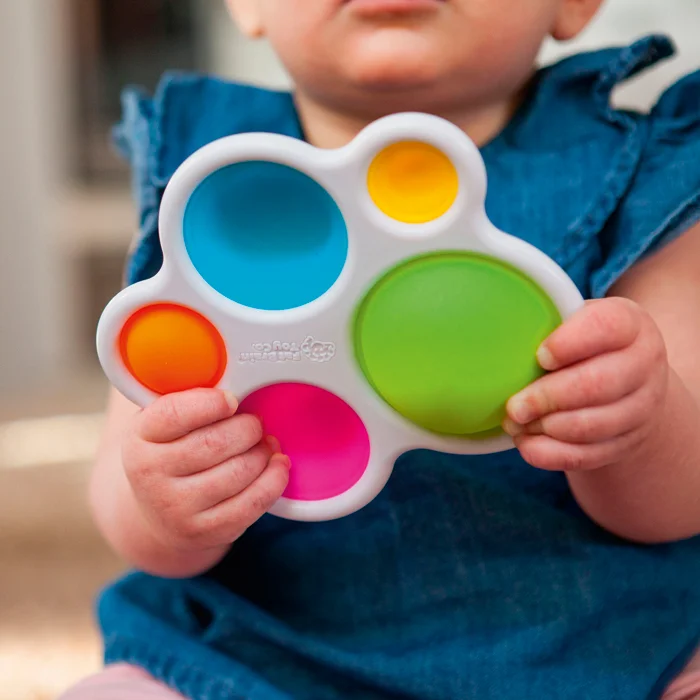 Fingerspielzeug, Push-Pop Spielzeug, Fächerpuzzle, Bunte Griffe, Baby Spielzeug