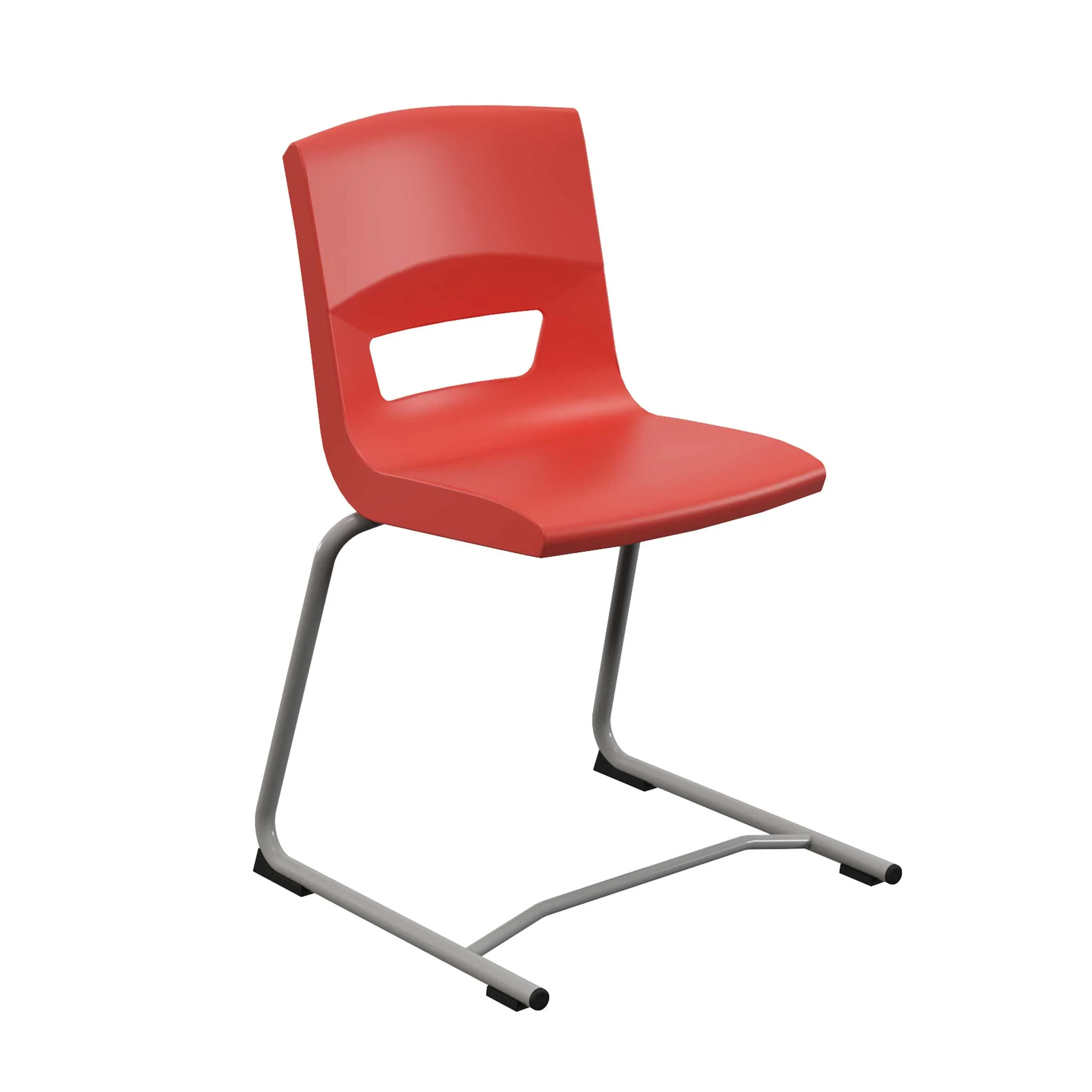 Stuhl, Sessel, Rot, Metallgestell, Beckenloch?