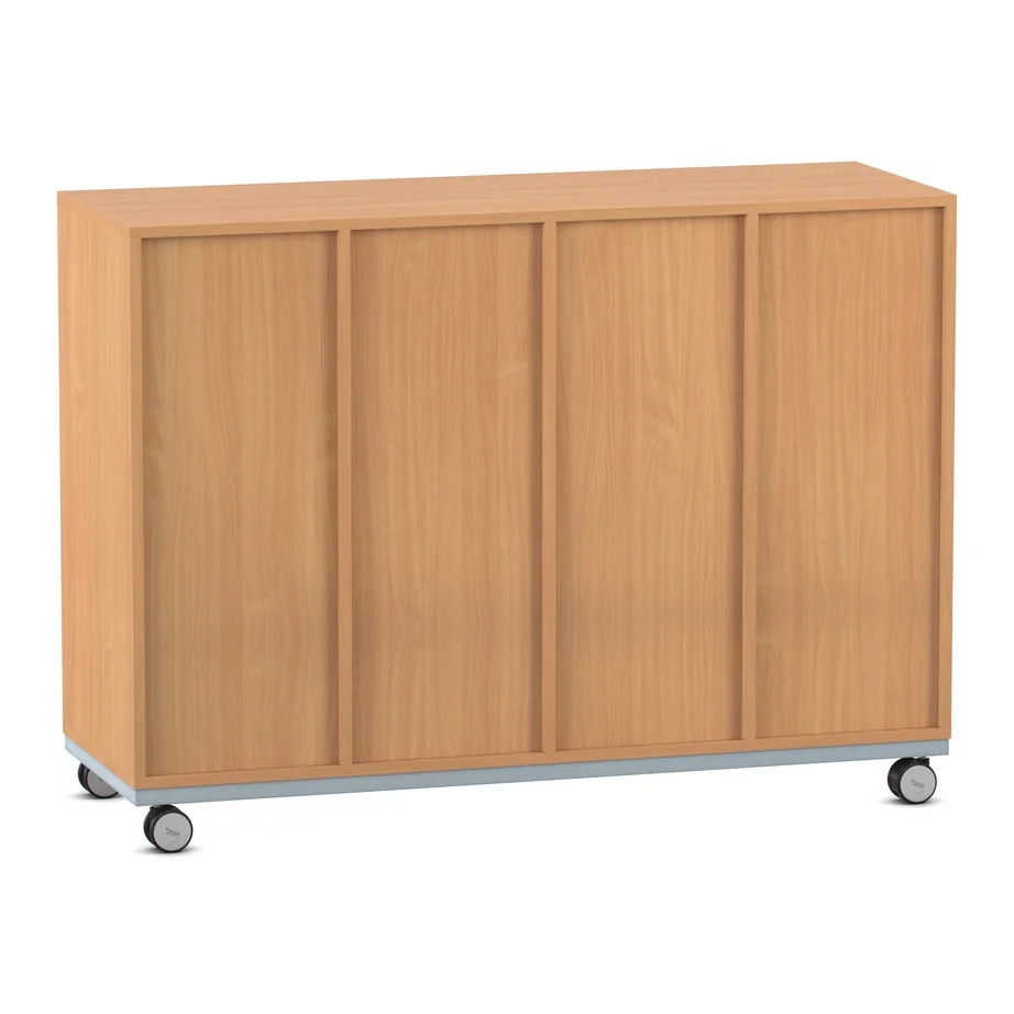 holz, Sideboard, rollbar, Schrank, vierfacher