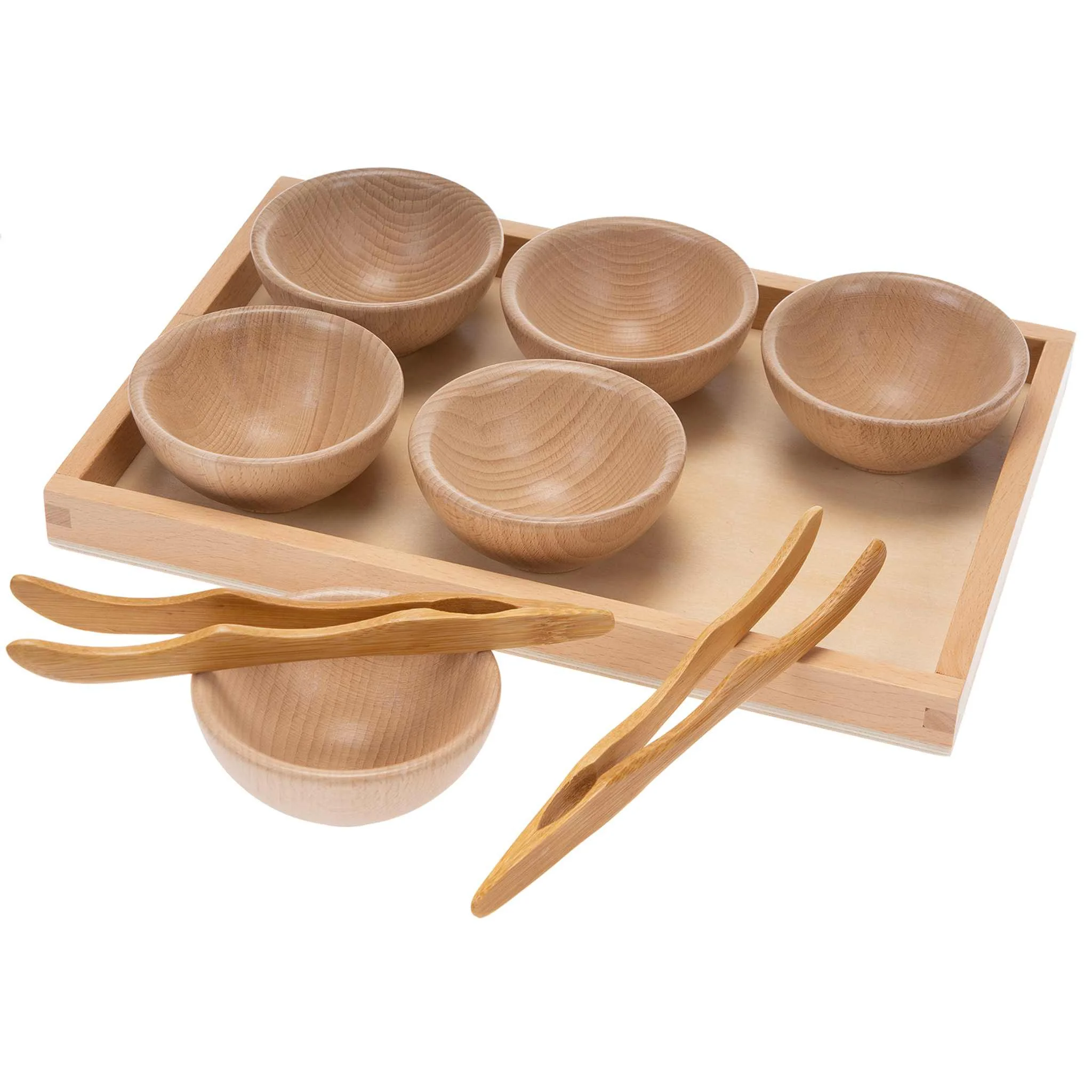 6 Sortierschalen aus Holz