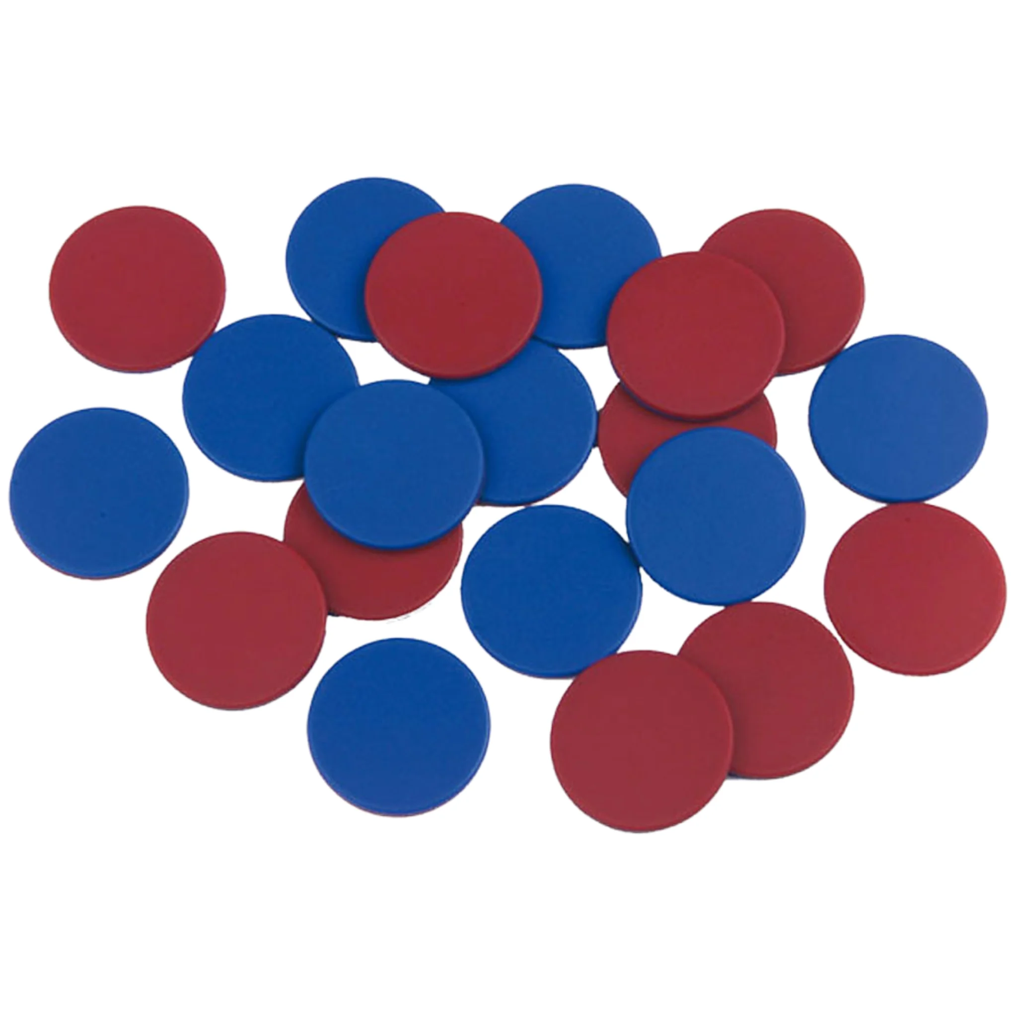 Piezo discs, Red blue discs, Circle tokens, Game chips, Color contrast discs