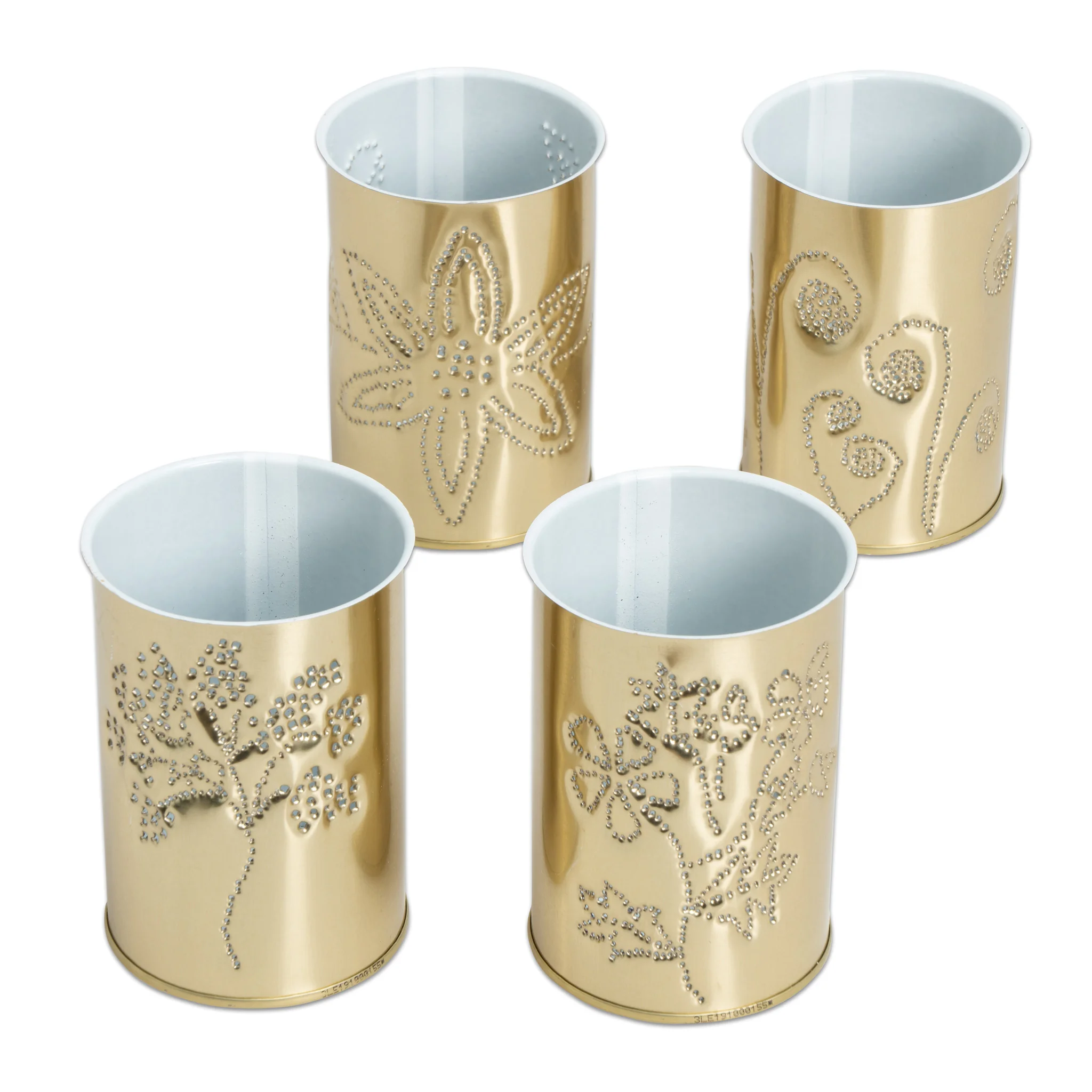 golden, Vase, Dekor, eingraviert, Blumenmuster