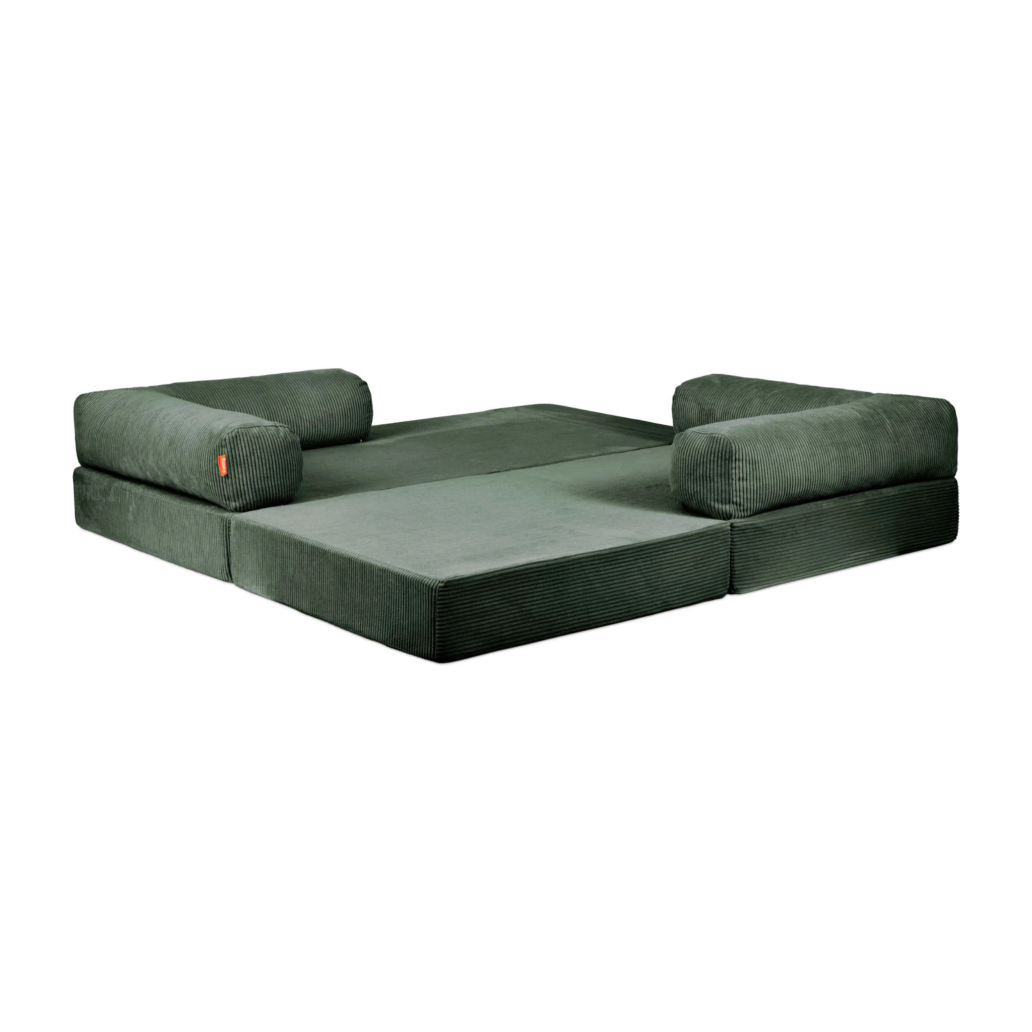sofa, sectional, grün, Corduroy, Kopfstützenwangen