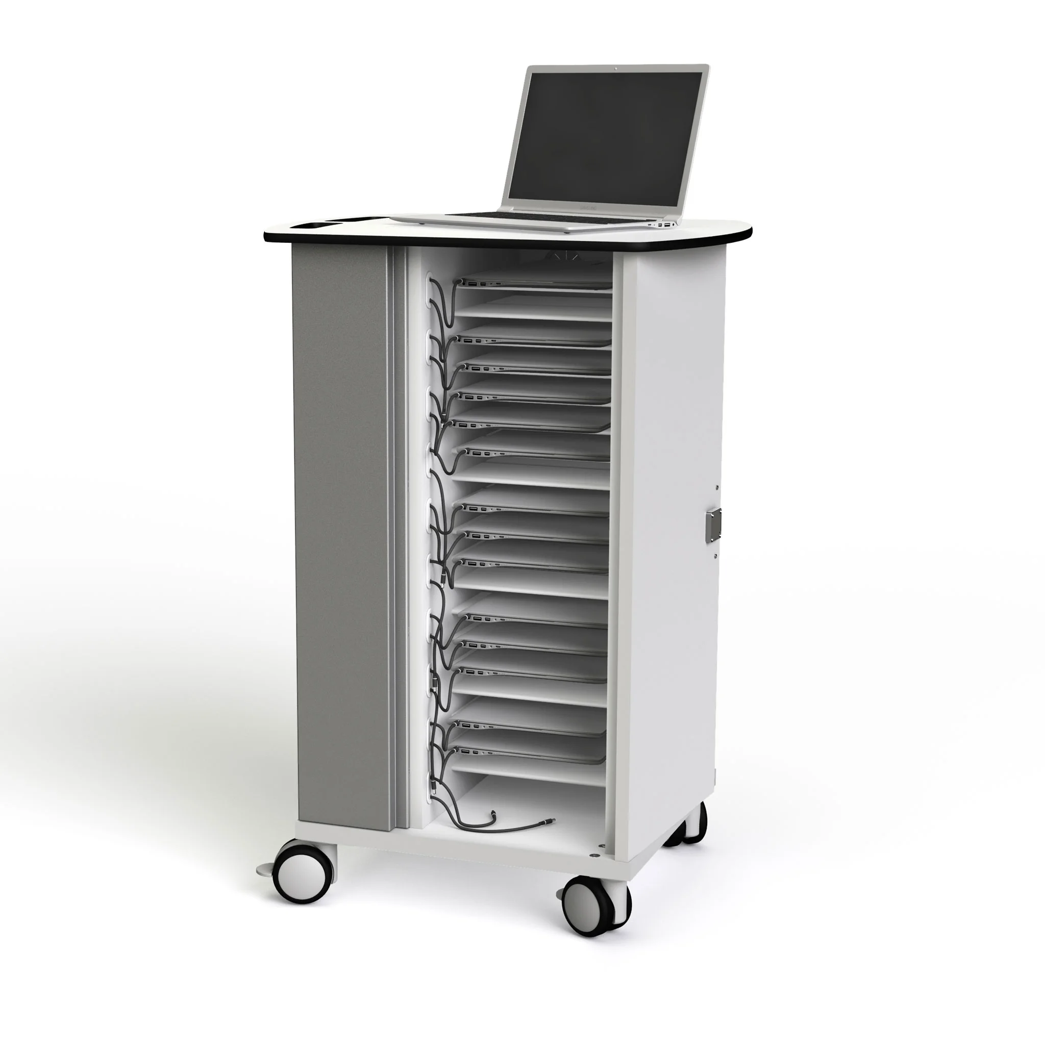 Laptopständer, Ladekart, Schubladensystem, Rollwagen, Mobiles Arbeitsstation