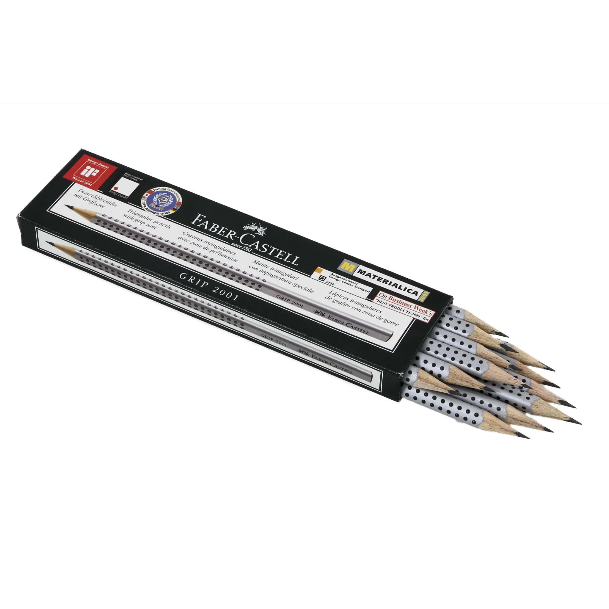 Bleistifte, Rundstab, Graphit, Spitzer, Gehäuse mit Muster
