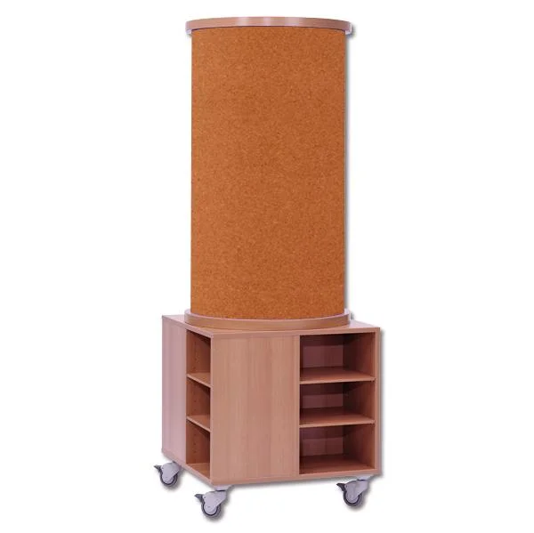 Korkplatten, Korksäule, Aufbewahrungsschrank, Mobiler Wagen, Rollen
