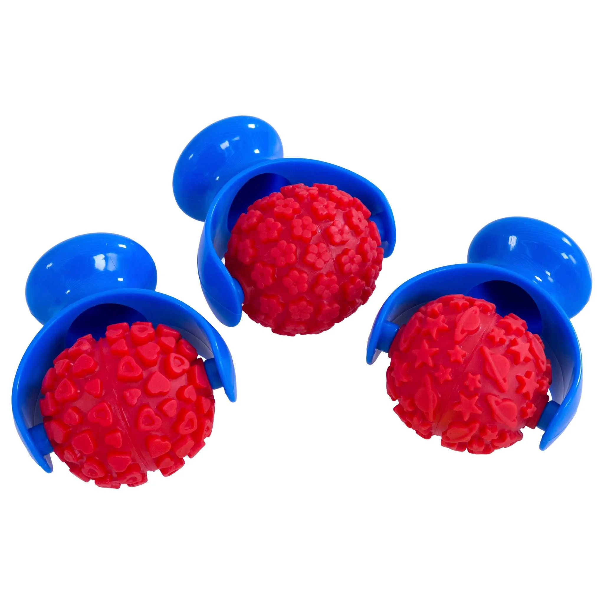 Kauspielzeug, Gummi Ball, Rotes Ball, Klettpartikel, Klebearbeitung?